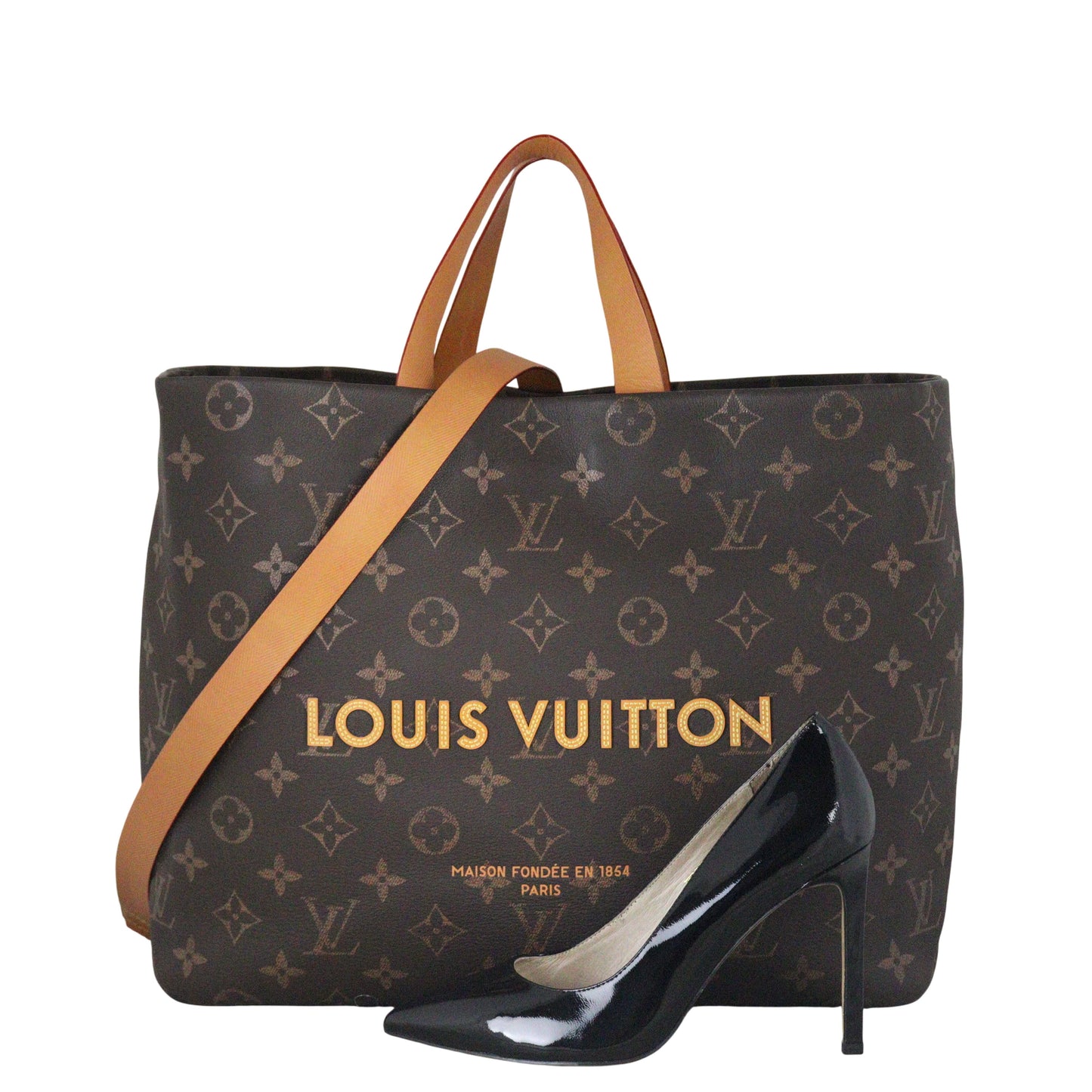 Louis Vuitton Shopper Tote MM Monogram Leather