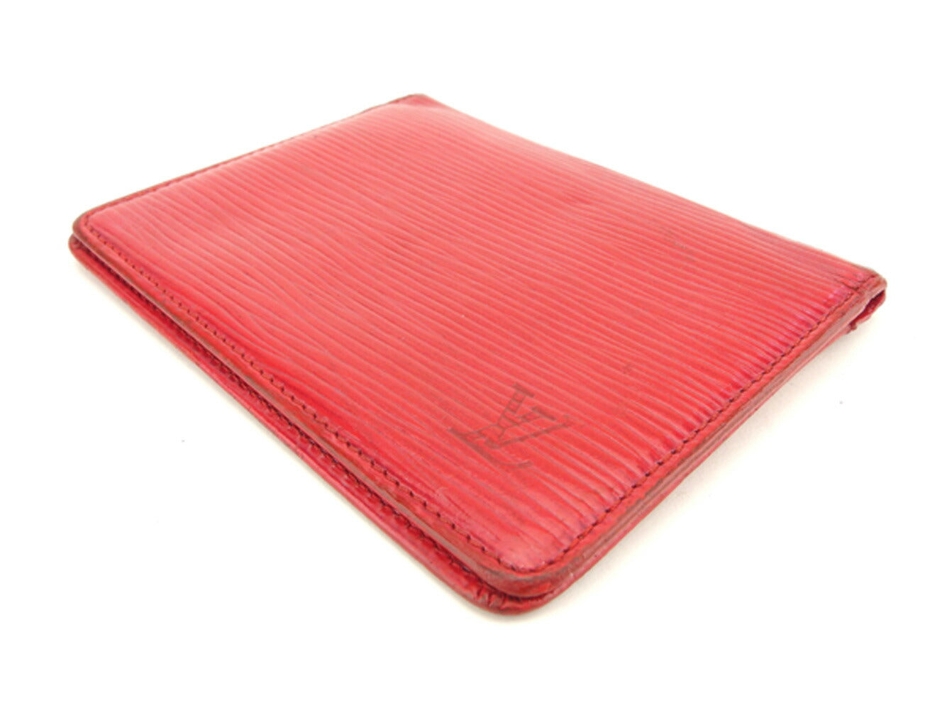 LOUIS VUITTON Pass case M63207 Red Porto 2 Cult Vertical