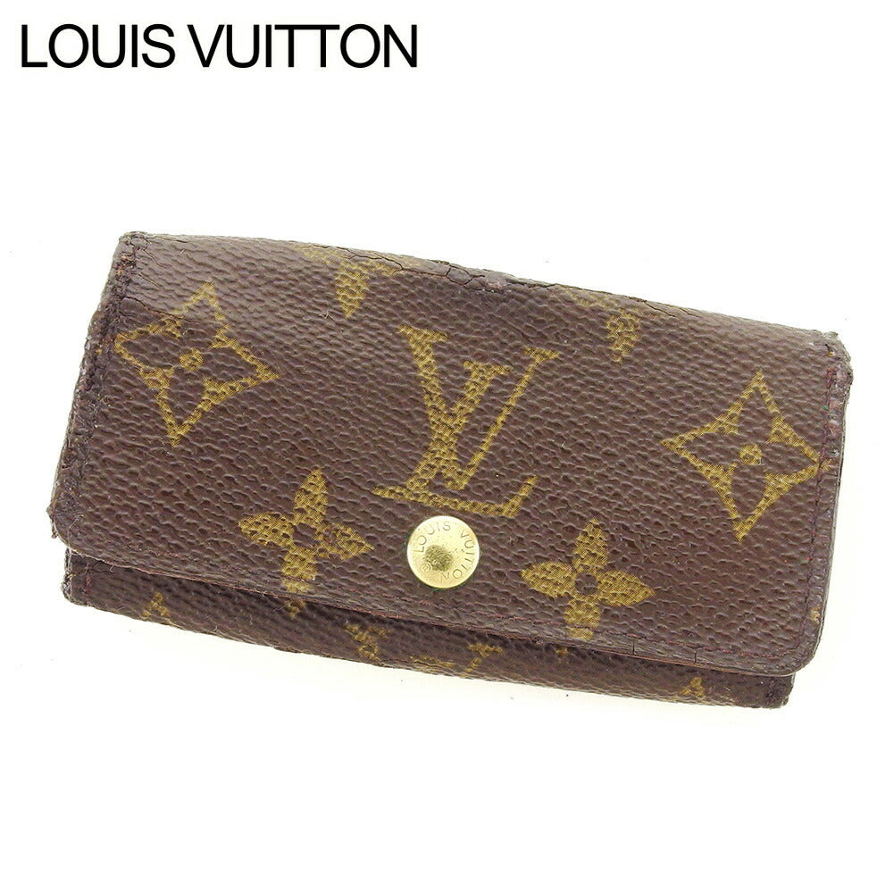 LOUIS VUITTON Key case Key holder M62631 Brown Multicles4