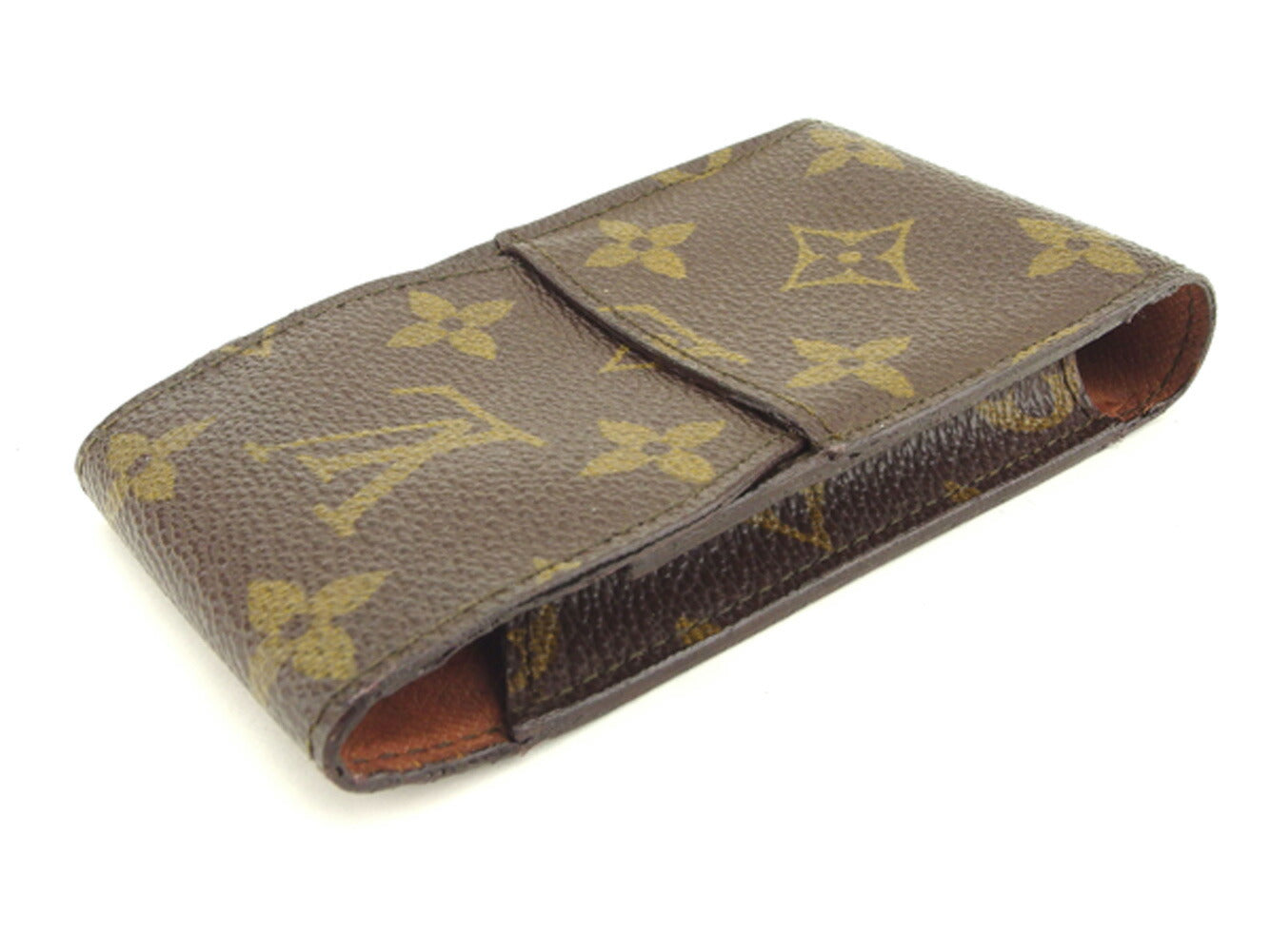 LOUIS VUITTON Cigarette case M63024 Brown beige Etui cigarette
