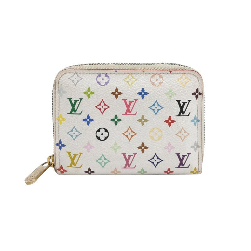 Louis Vuitton x Takashi Murakami Card Holder Zippy White Multicolor