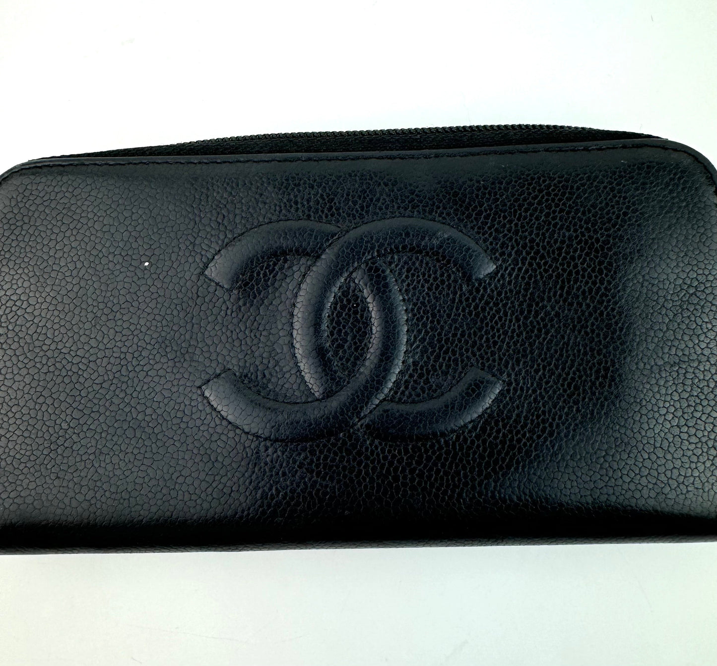 Chanel Timeless CC Caviar Zipper Wallet