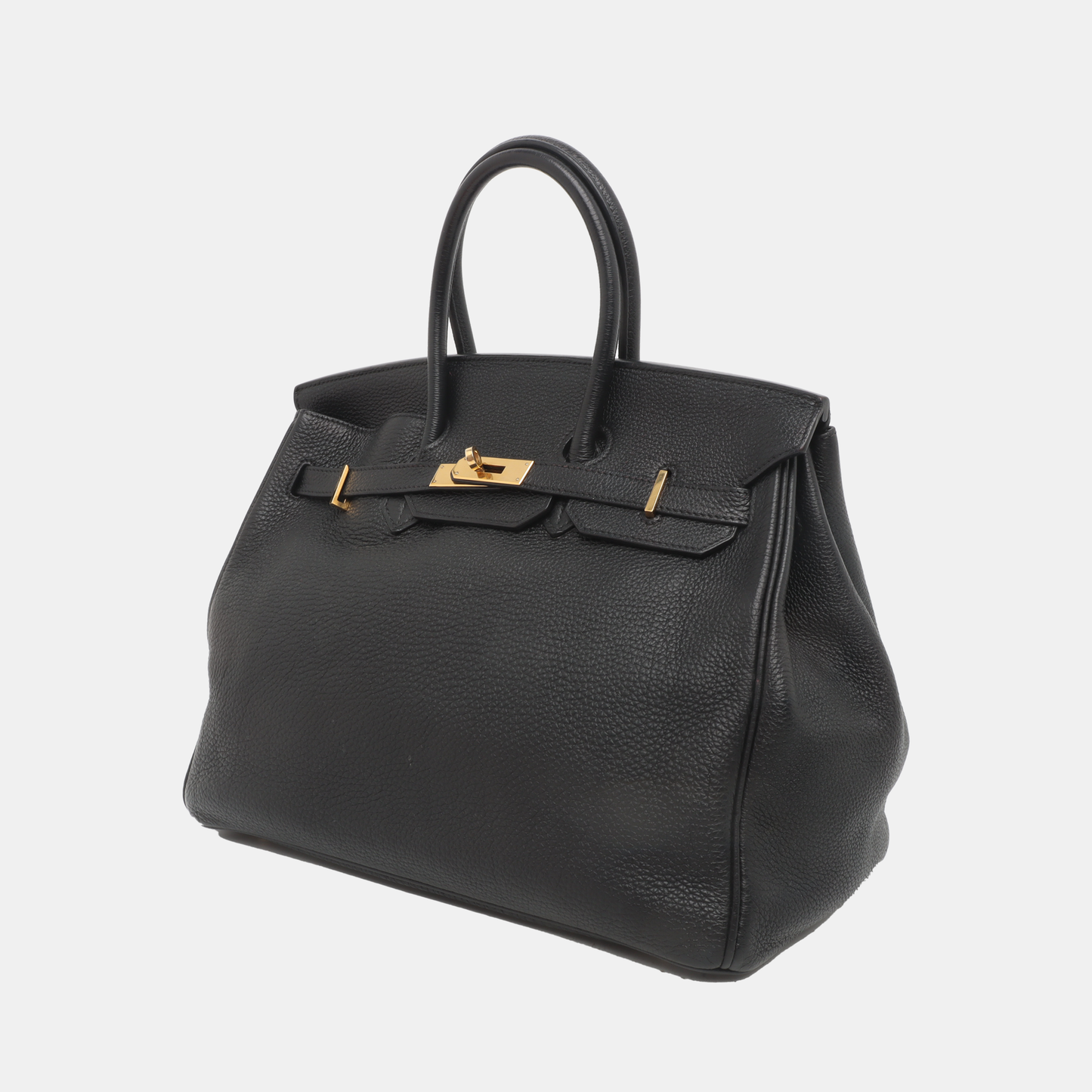 Hermes Birkin 35 Recolored Black Togo Calfskin Leather Gold-tone Hardware 2010