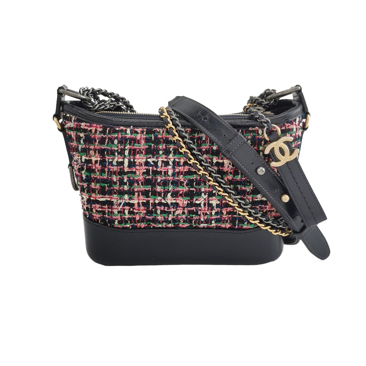Chanel Gabrielle Hobo Tweed and Calfskin Small 2019