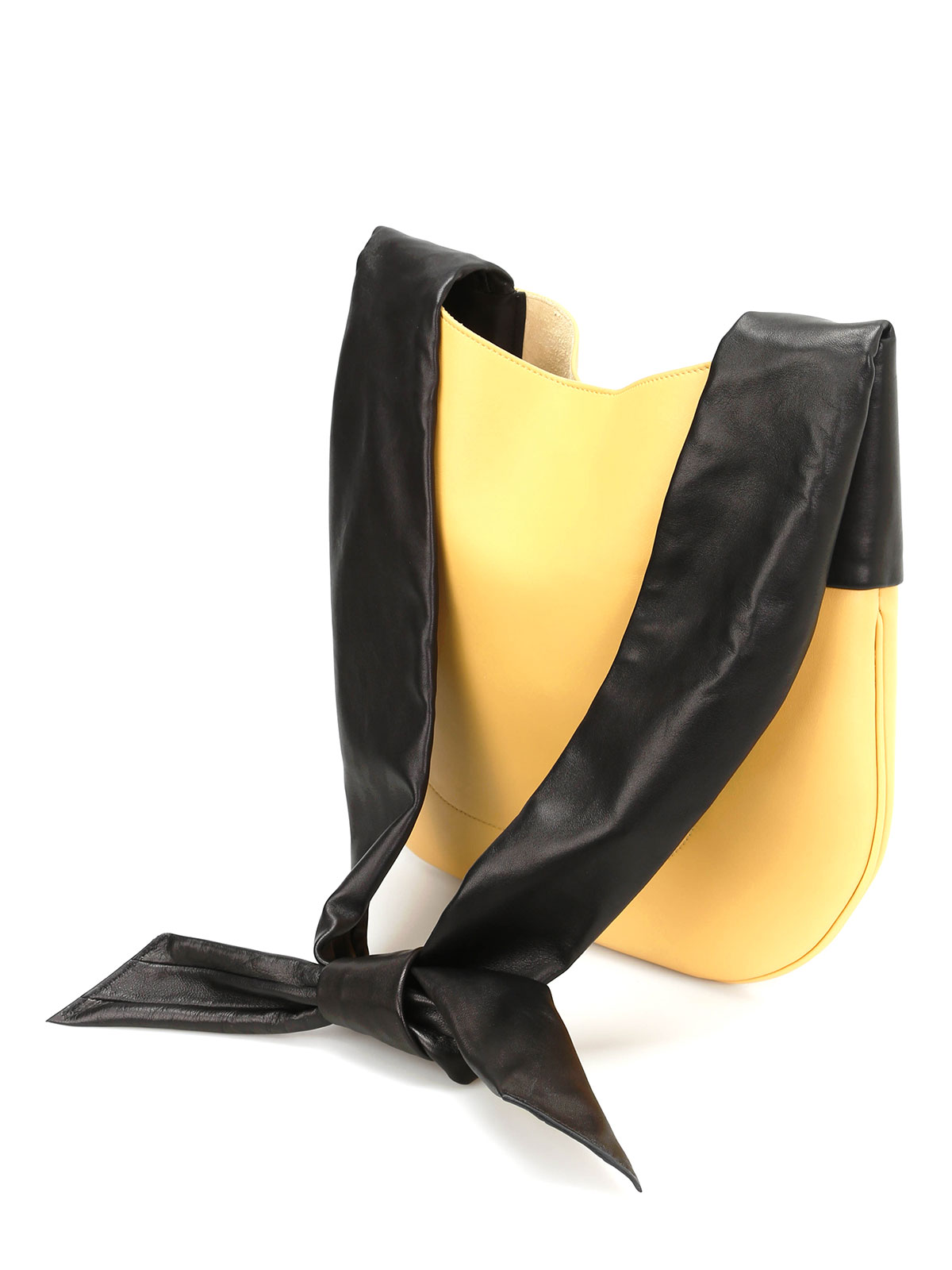 CÉLINE RIBBON HANDLE LEATHER SHOULDER BAG