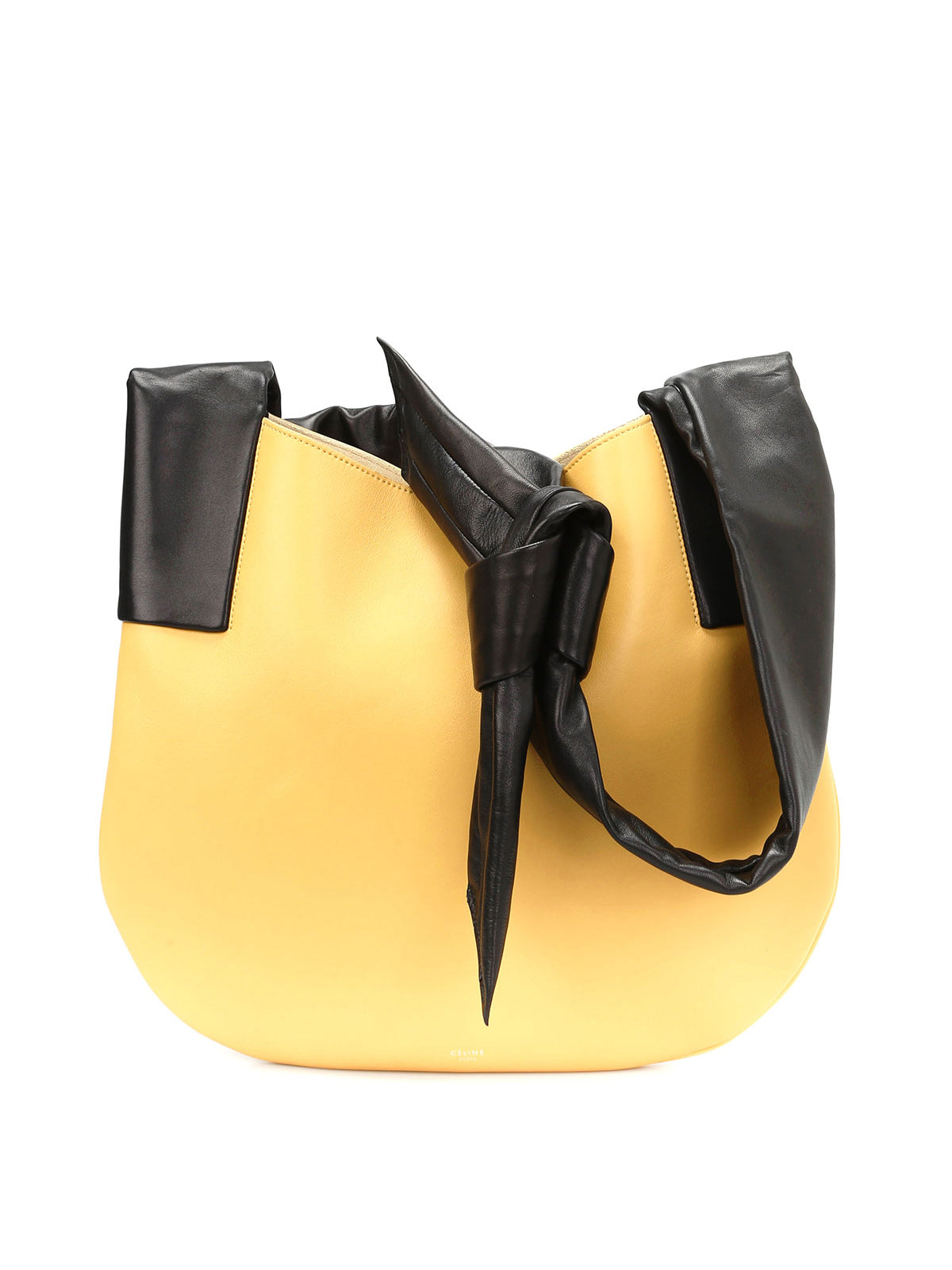 CÉLINE RIBBON HANDLE LEATHER SHOULDER BAG