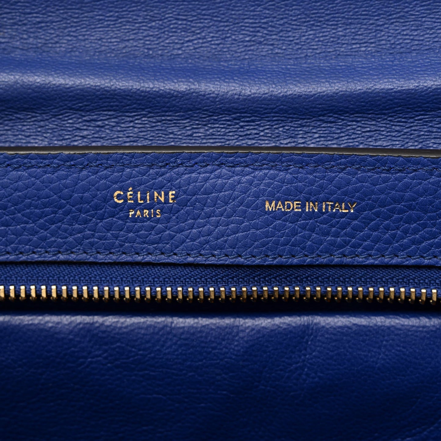 CÉLINE DRUMMED CALFSKIN SUEDE TRAPEZE MEDIUM SHOULDER BAG