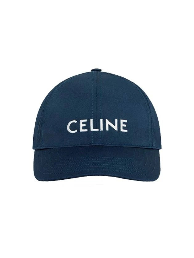CÉLINE EMBROIDERED LOGO BASEBALL CAP