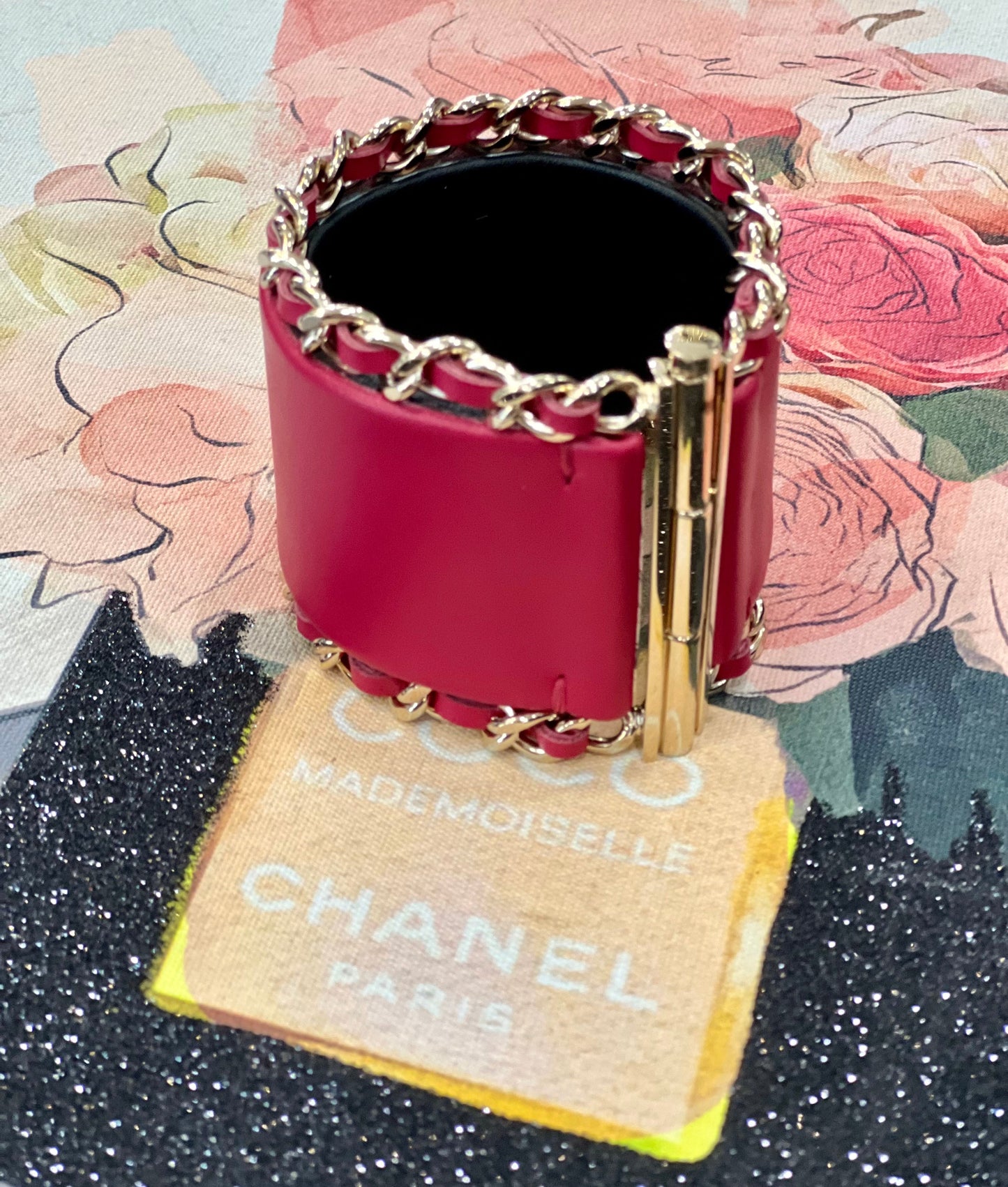 CHANEL CC RUNWAY COLLECTION CUFF BRACELET