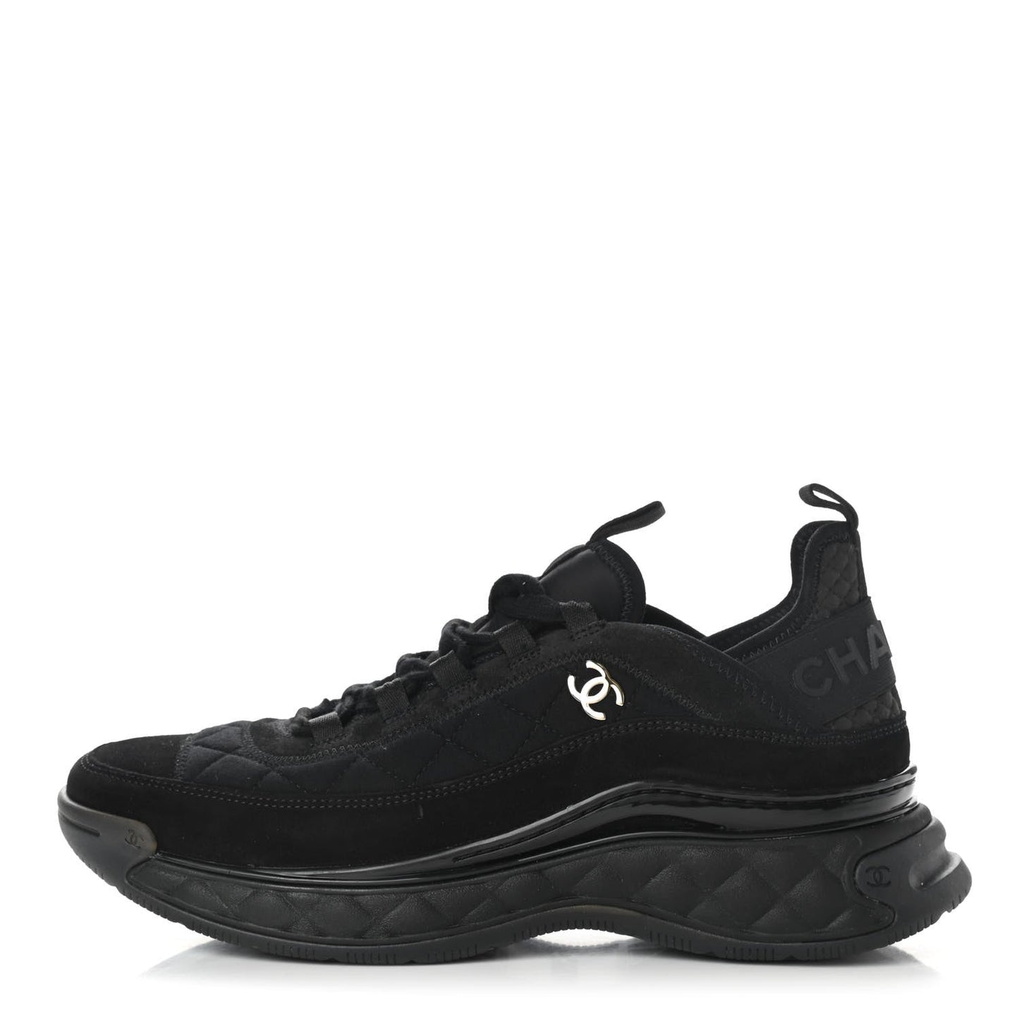 CHANEL CC SUEDE CALFSKIN MIXED MEDIA SNEAKERS