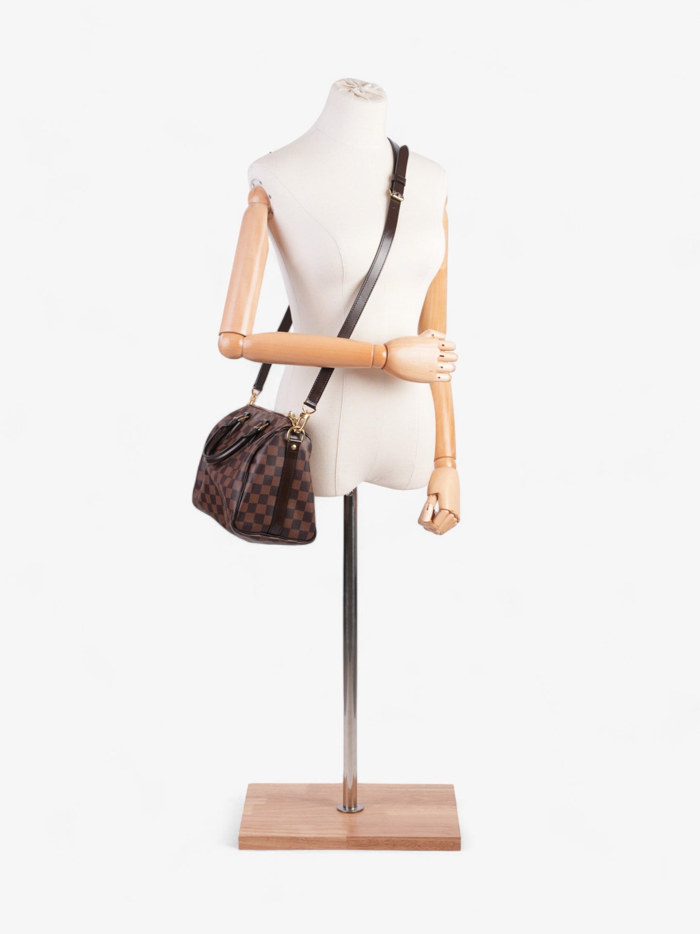 Louis Vuitton Speedy BandouliÃ¨re 25 Damier Ebene Coated Canvas