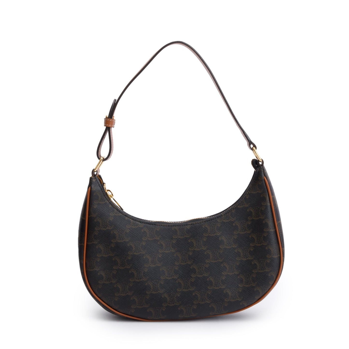 Celine 2022 Brown Triomphe Canvas Ava Shoulder Bag