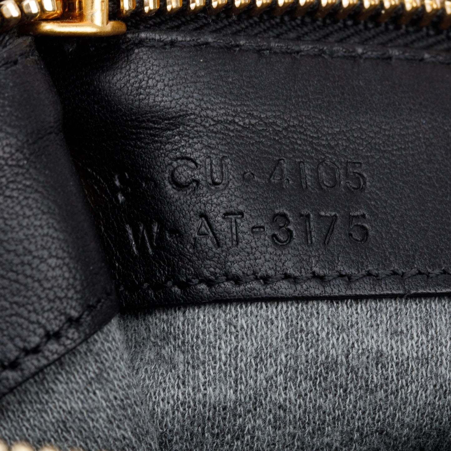 Celine Black Calfskin Leather Large Trio Crossbody Bag