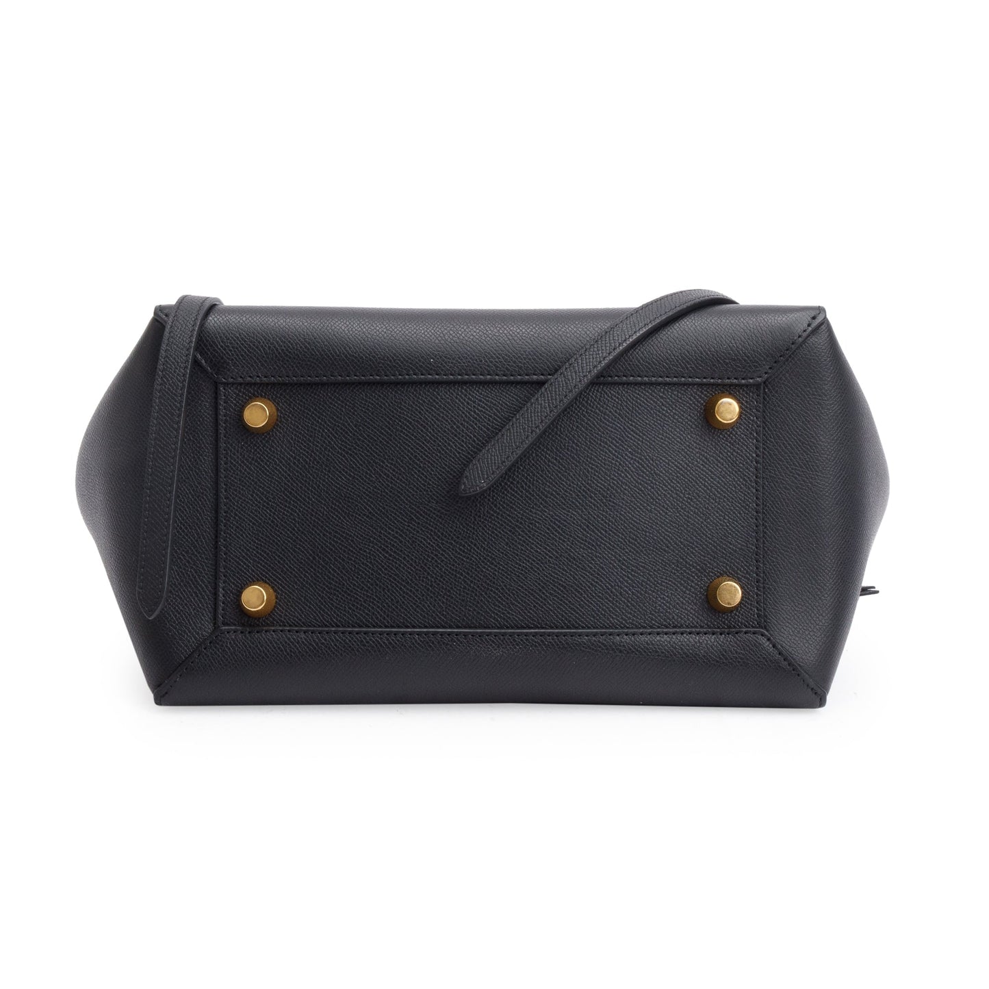 Celine Black Grained Calfskin Leather Mini Belt Bag