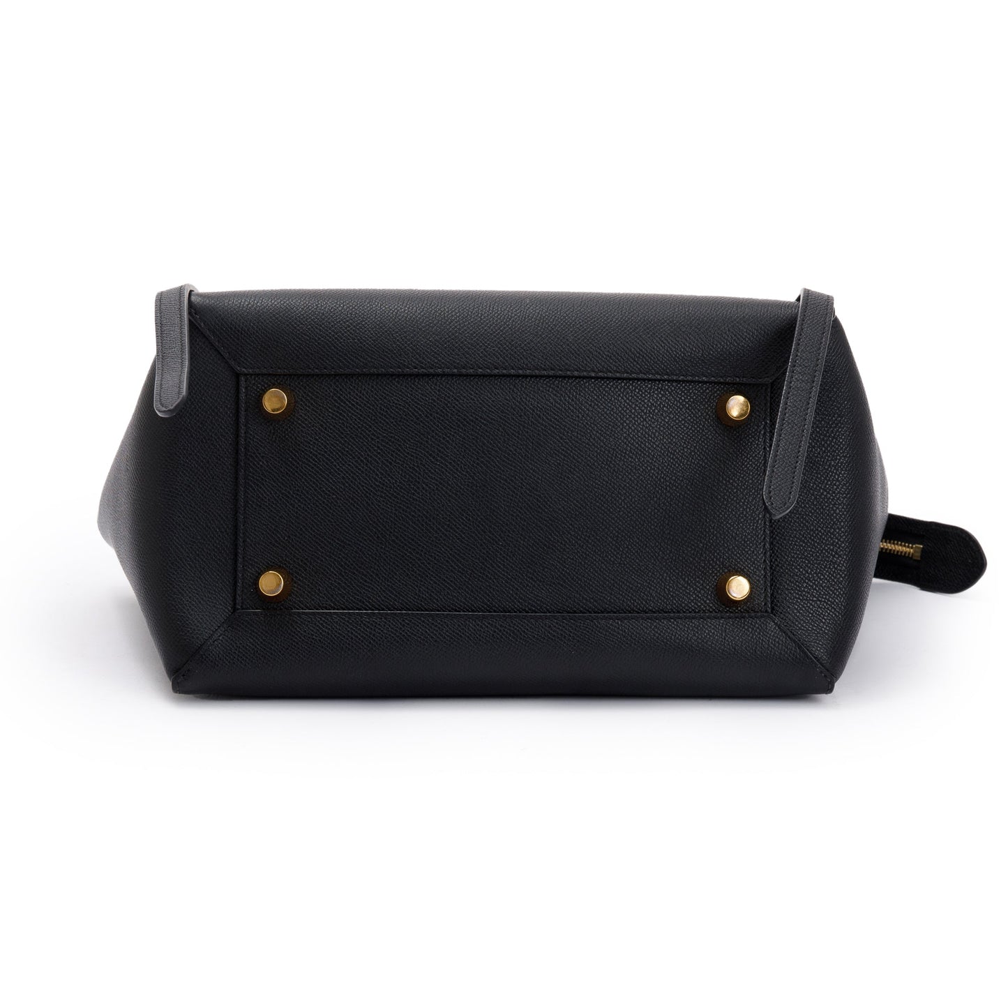 Celine Black Grained Leather Mini Belt Bag