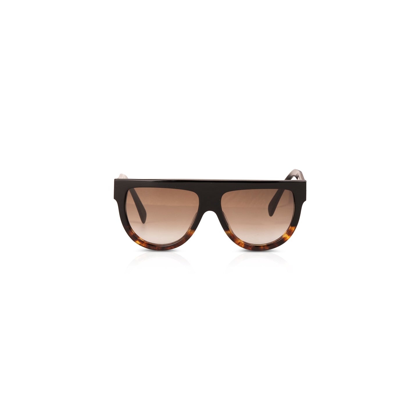 Celine Black & Havana Shield Sunglasses