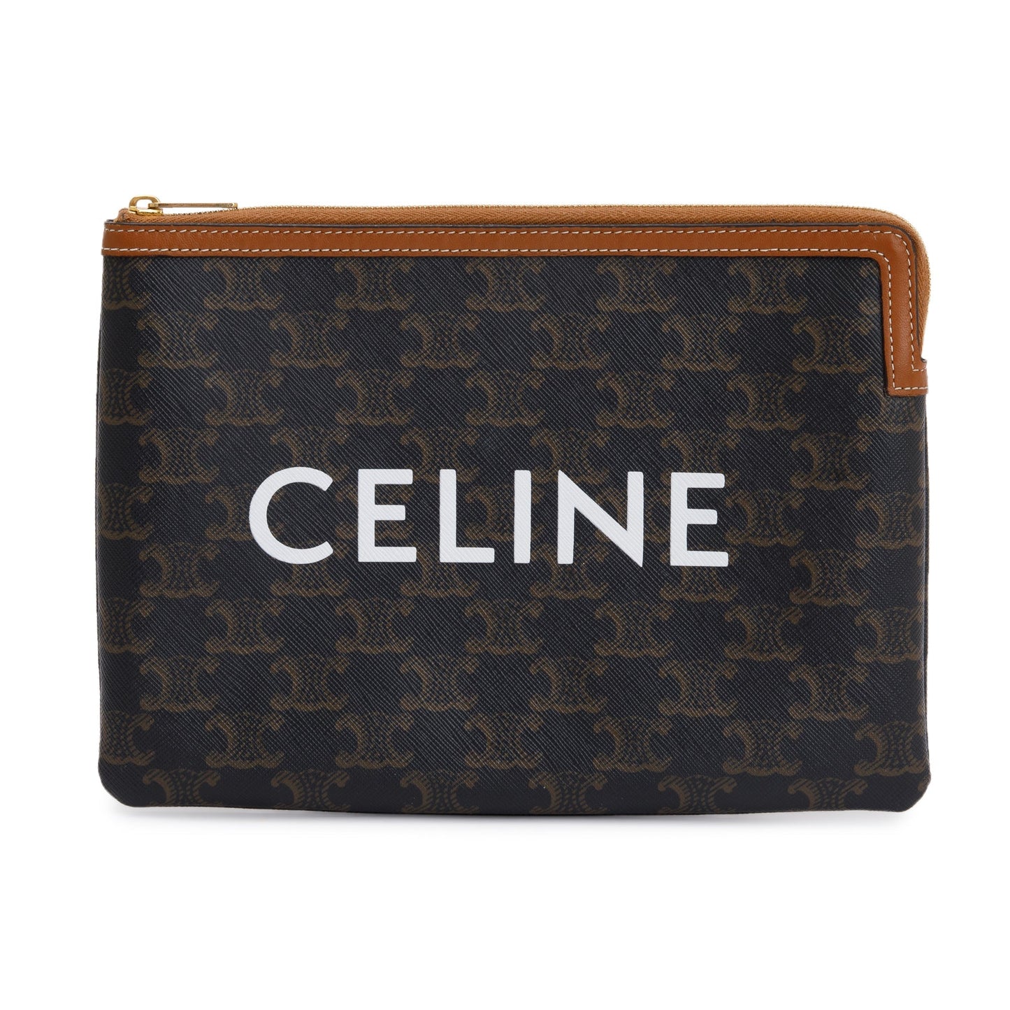 Celine Brown Triomphe Small Pouch