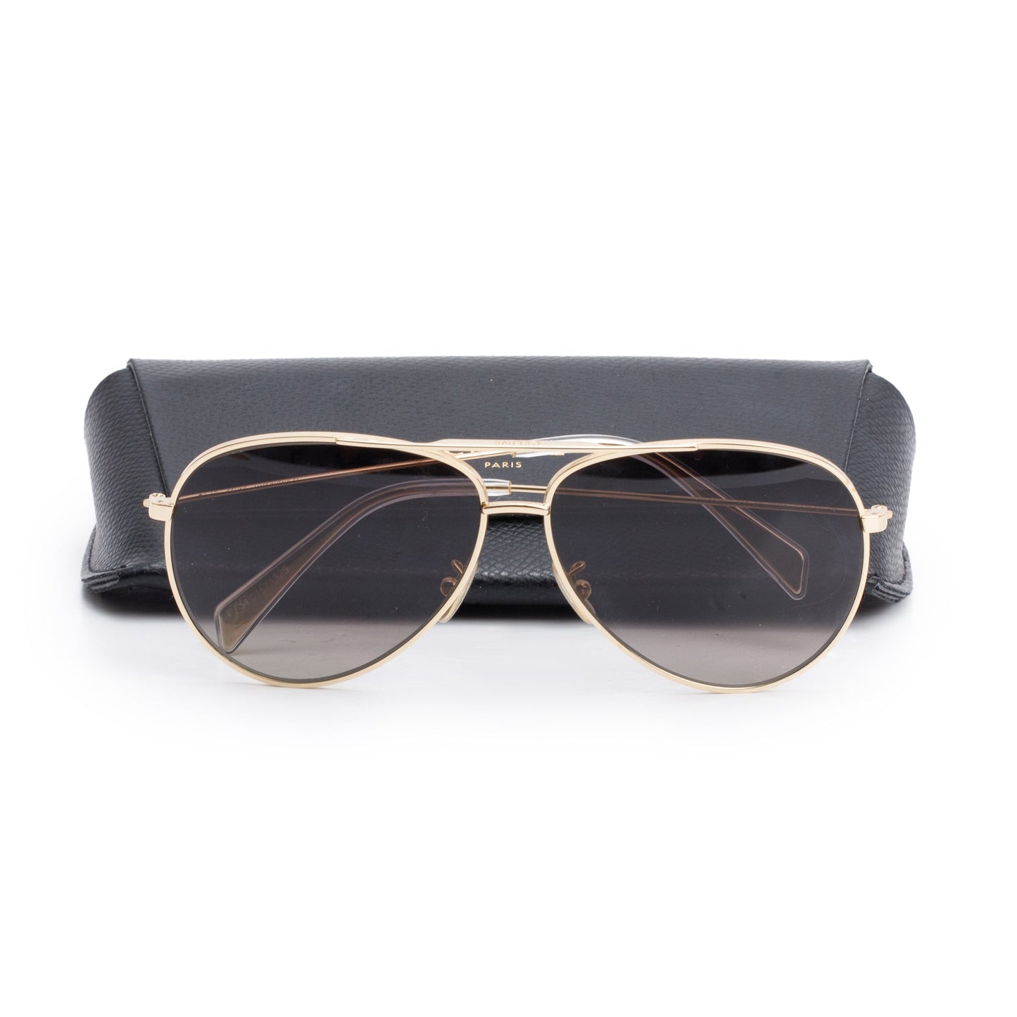 Celine CL40062U Gold Tone Metal Frame 01 Polarized Aviator Sunglasses