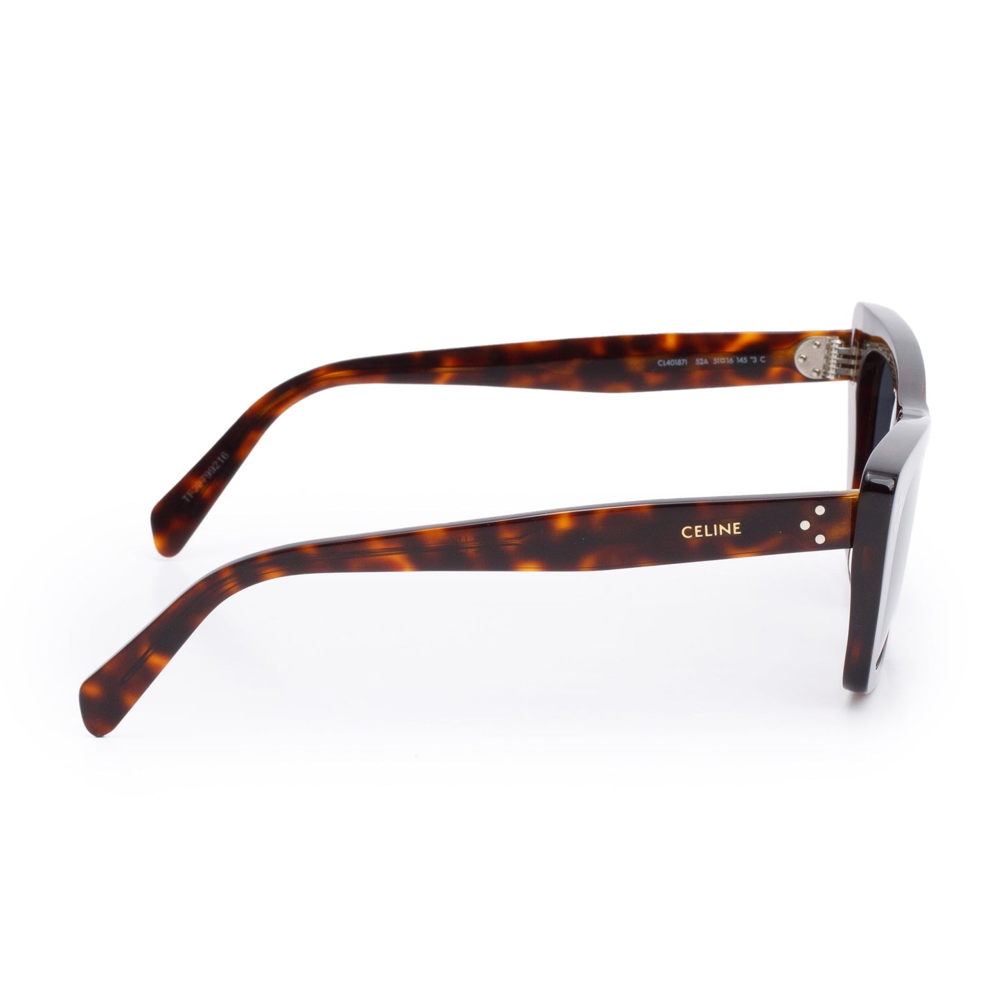 Celine CL401871 Brown Havana Acetate Cat-Eye Sunglasses