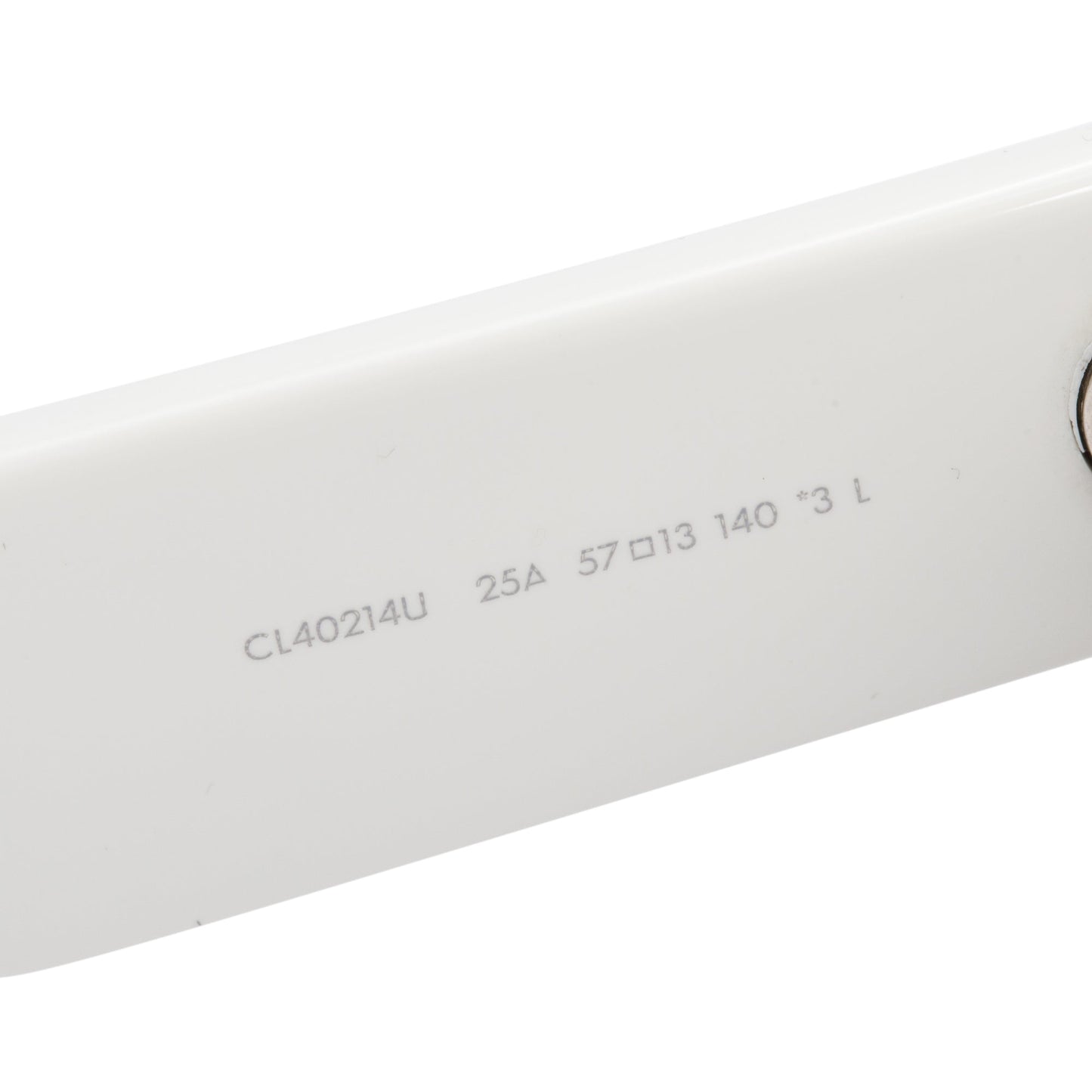 Celine CL40214U White Acetate Monochroms Square Sunglasses