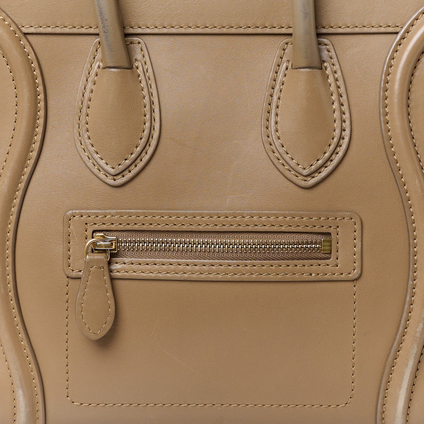 CÉLINE CALFSKIN LEATHER MICRO LUGGAGE BAG
