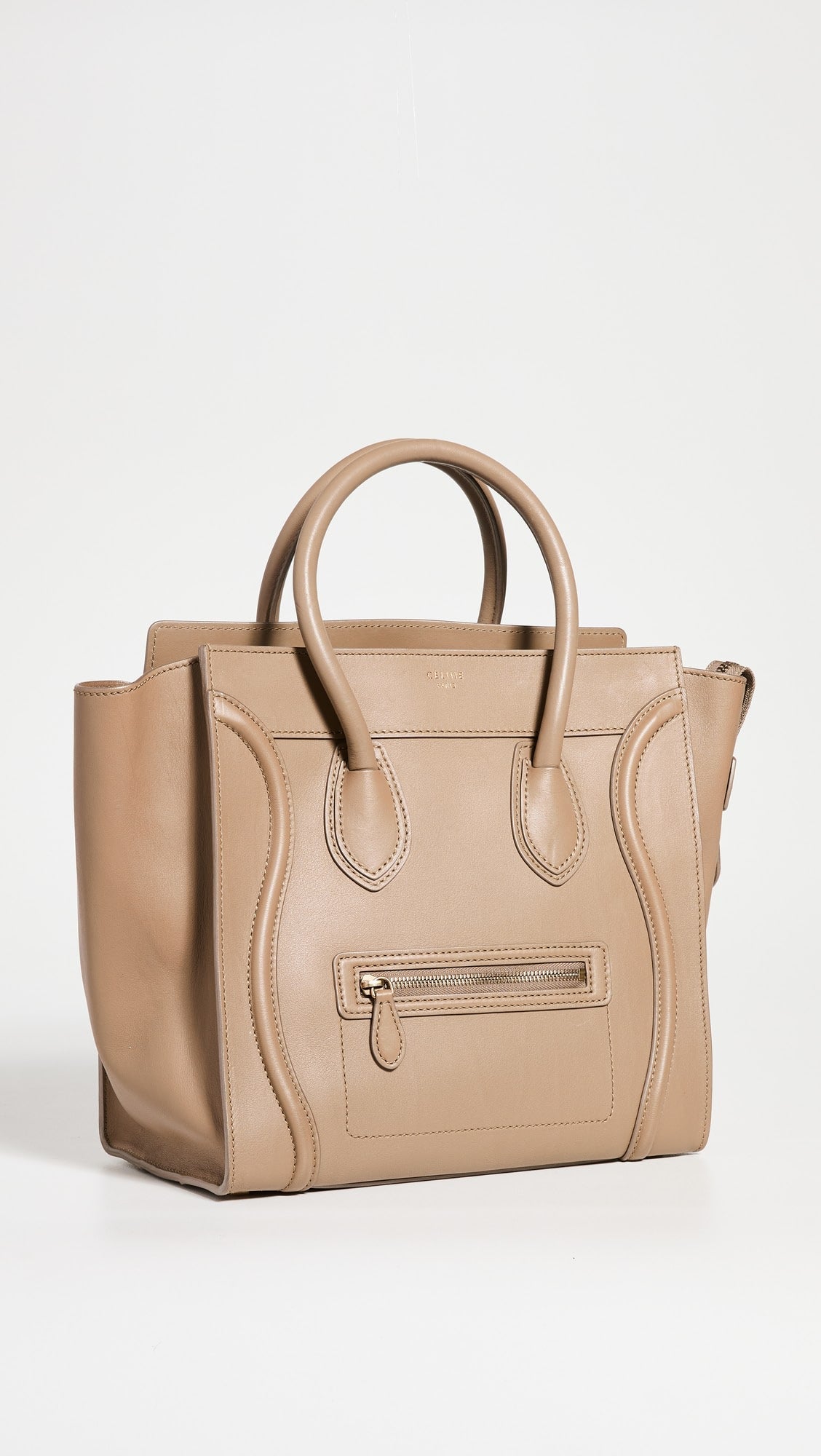 CÉLINE CALFSKIN LEATHER MICRO LUGGAGE BAG