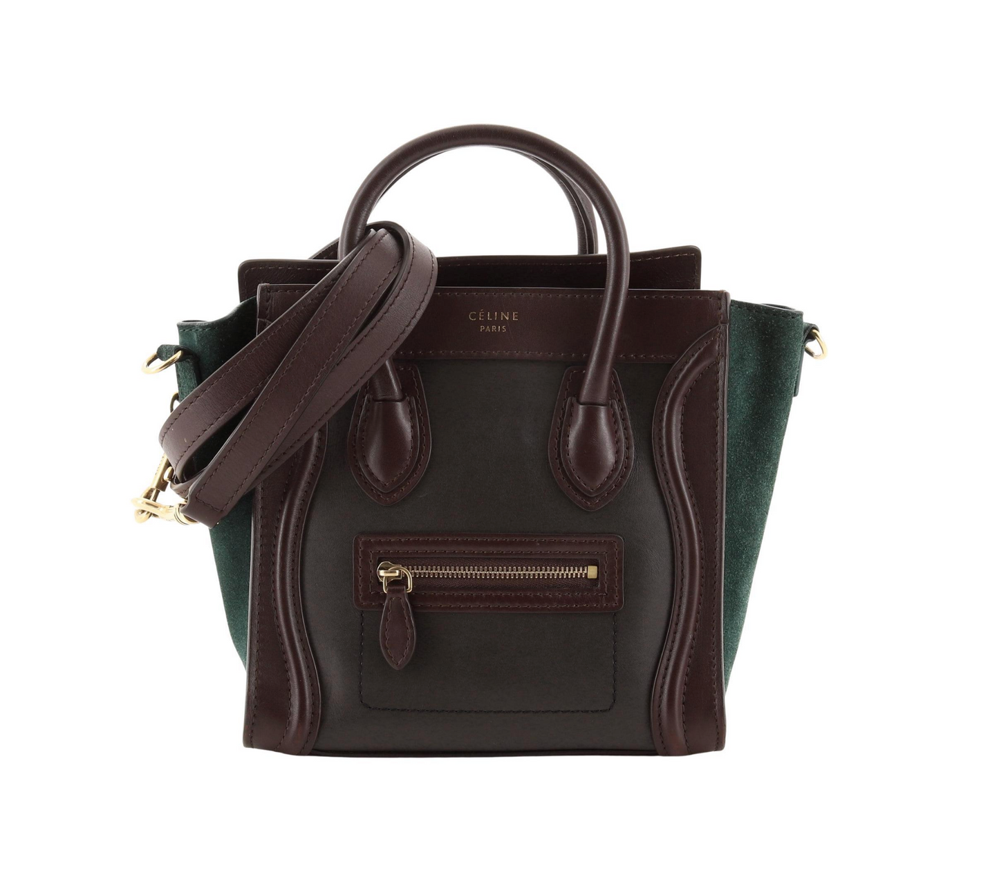 CÉLINE CALFSKIN  TRICOLOR NANO BAG