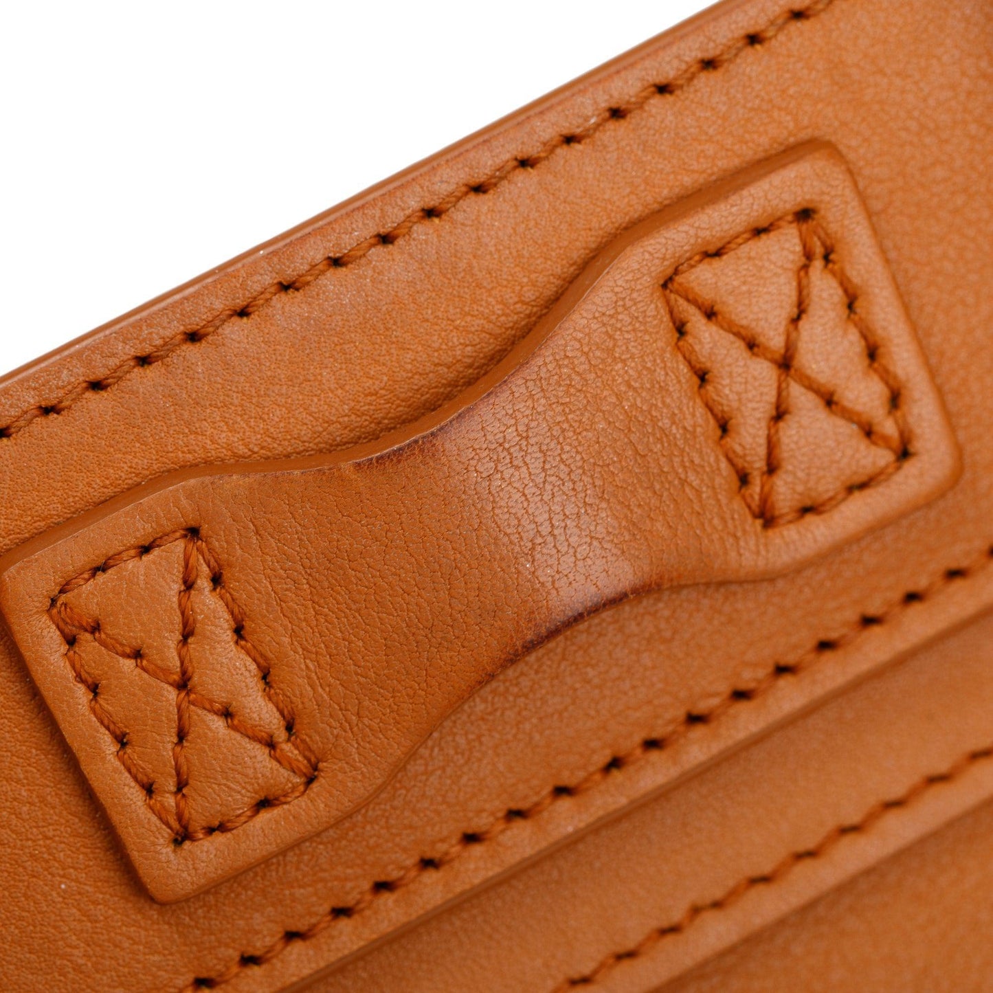 Celine Terracotta Smooth Calfskin Leather Nano Luggage Tote