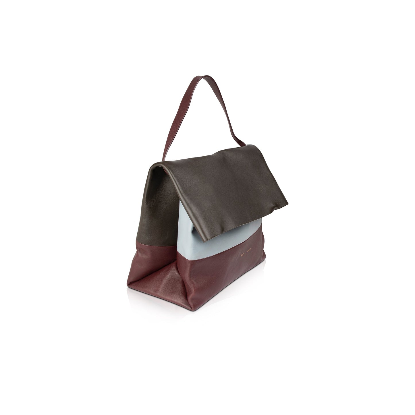 Celine Tricolor All Soft Shoulder Tote