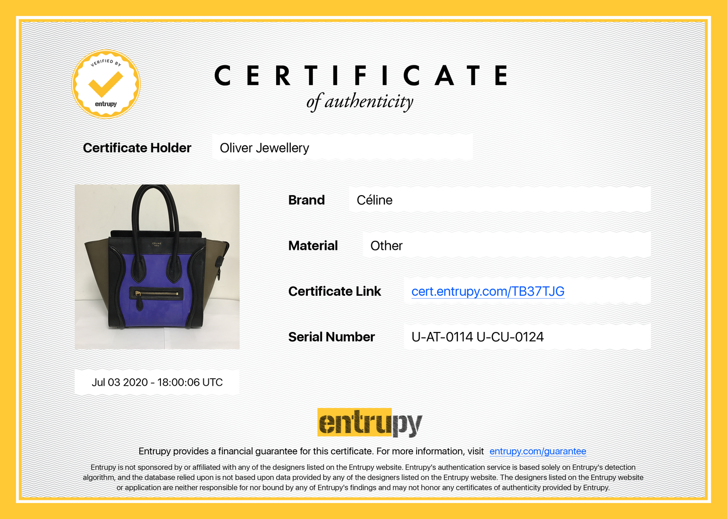 Celine Tricolour Micro Luggage Tote