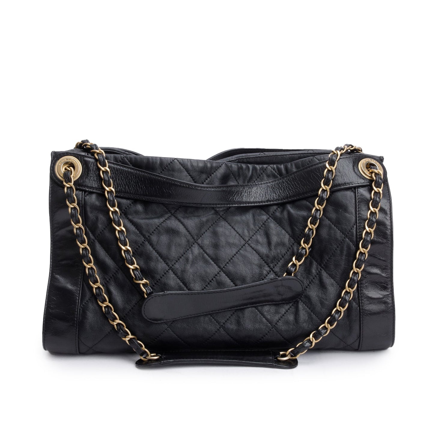 Chanel Black Quilted Calfskin Leather Small In The Mix Tote