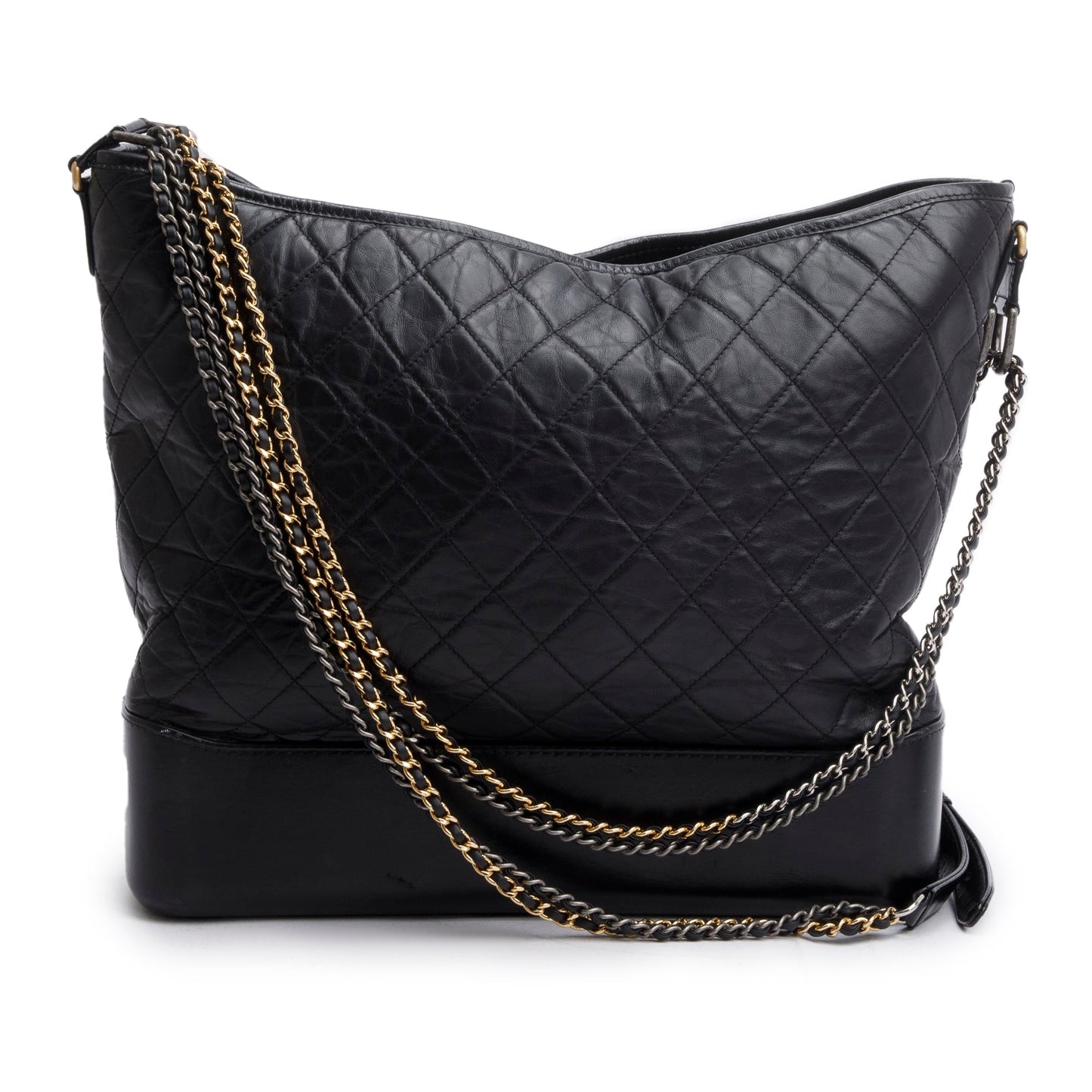 Chanel Aged Calfskin Quilted Large Gabrielle Hobo Bag