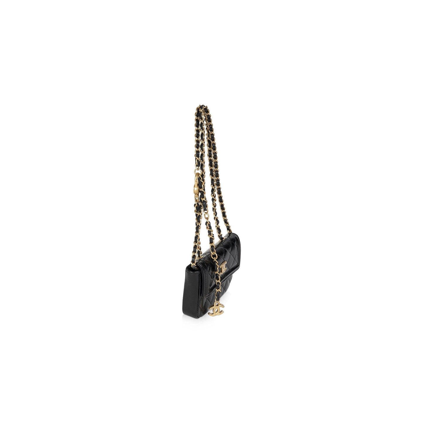 Chanel 2020 Black Card Holder Belt Bag