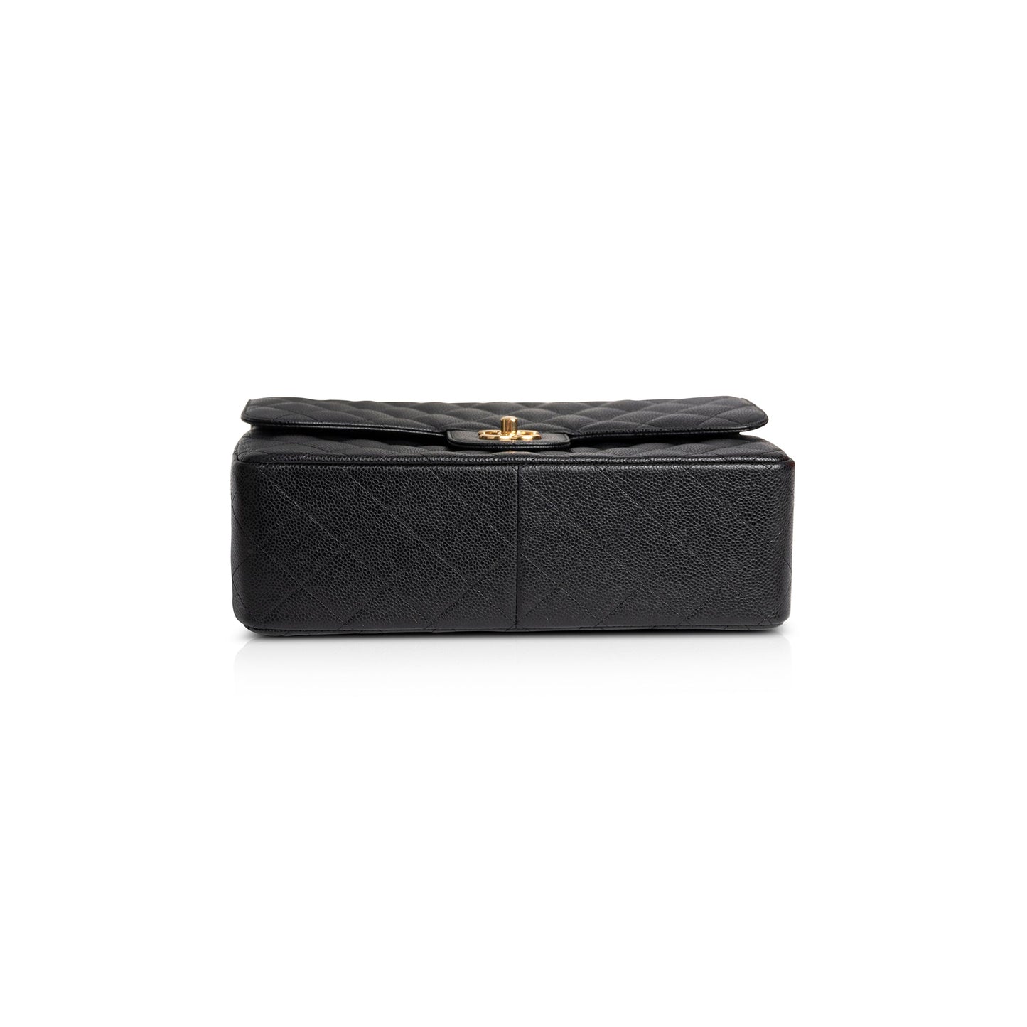 Chanel 2020 Black Caviar Classic Jumbo Double Flap Bag