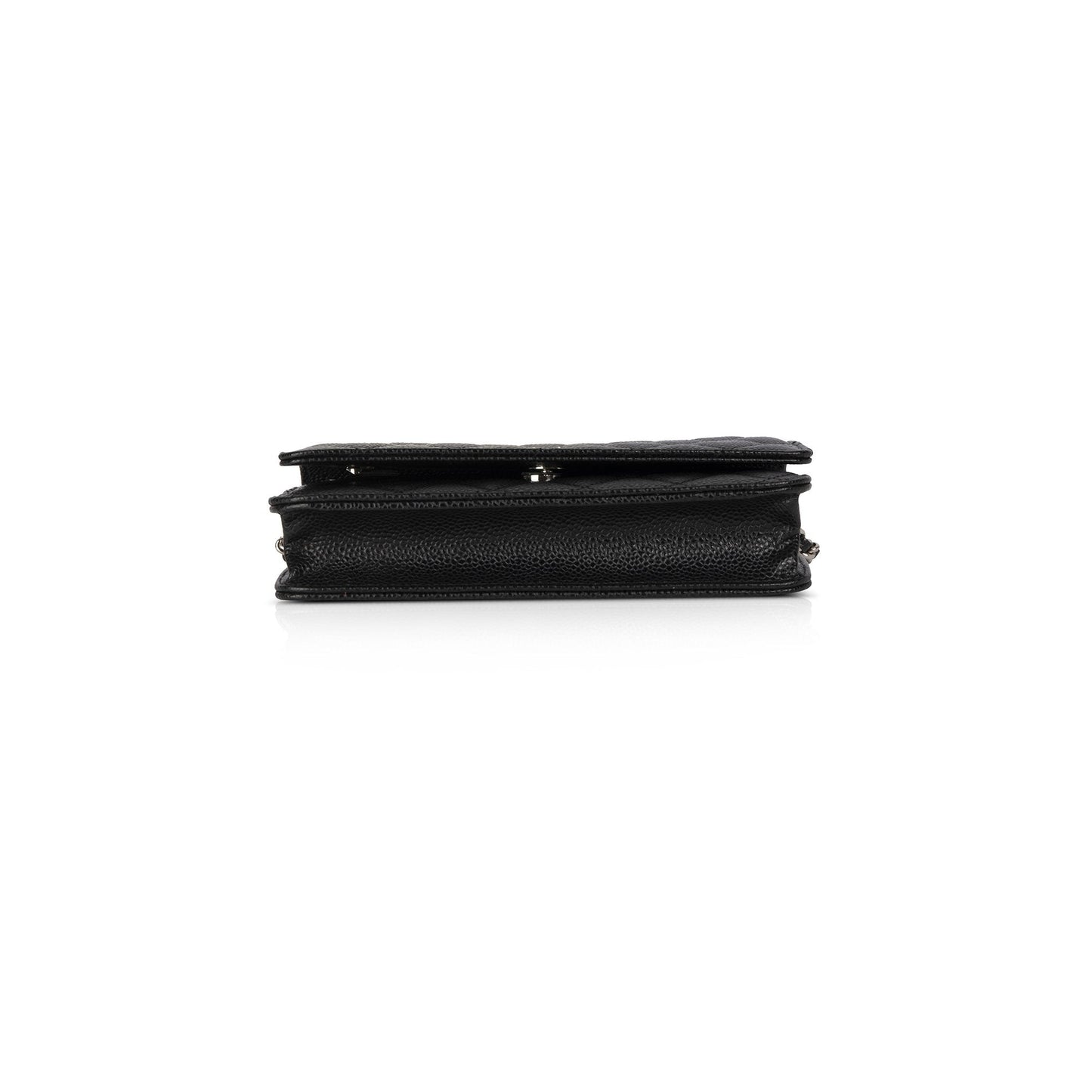 Chanel 2020 Black Caviar Classic Wallet on Chain