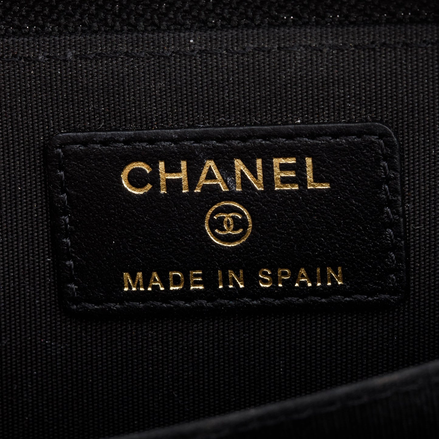 Chanel 2020 Black Caviar Leather Zip Around Boy Coin Purse