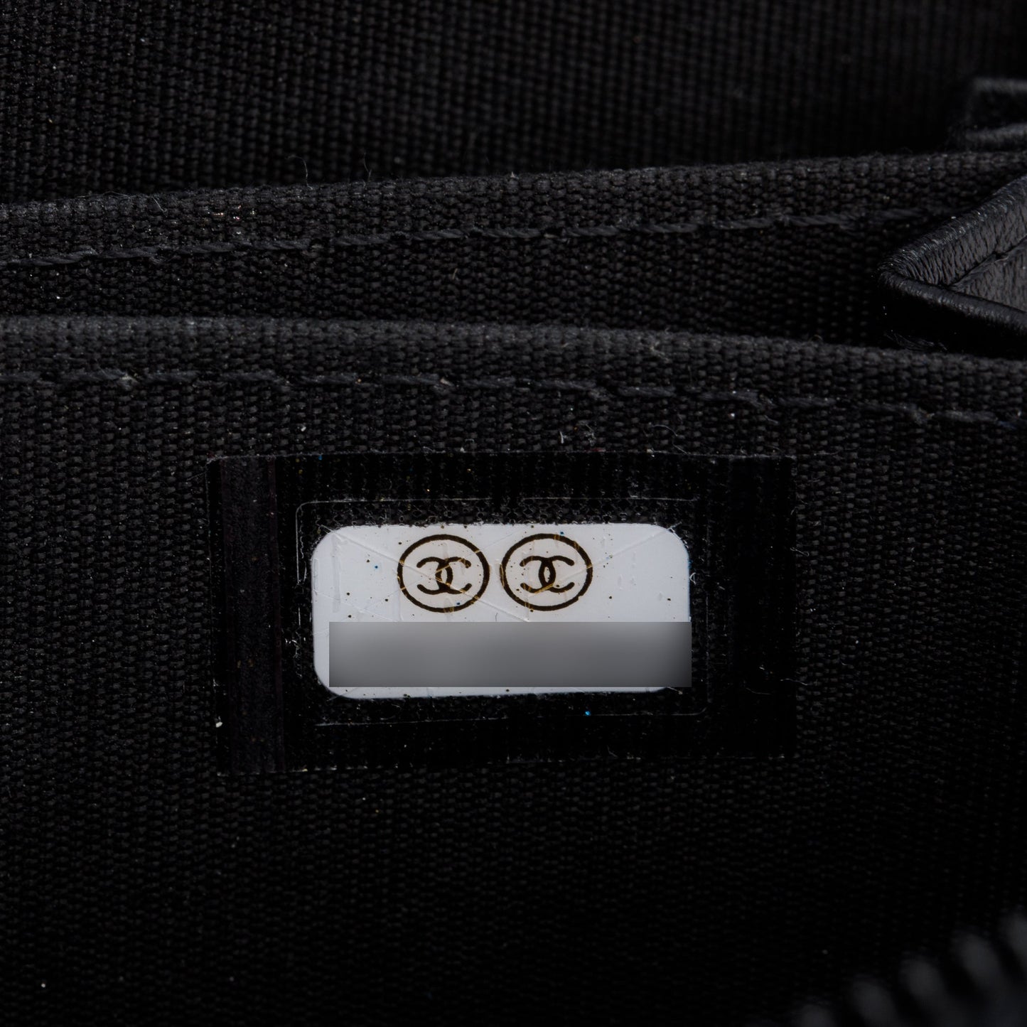 Chanel 2020 Black Caviar Leather Zip Around Boy Coin Purse