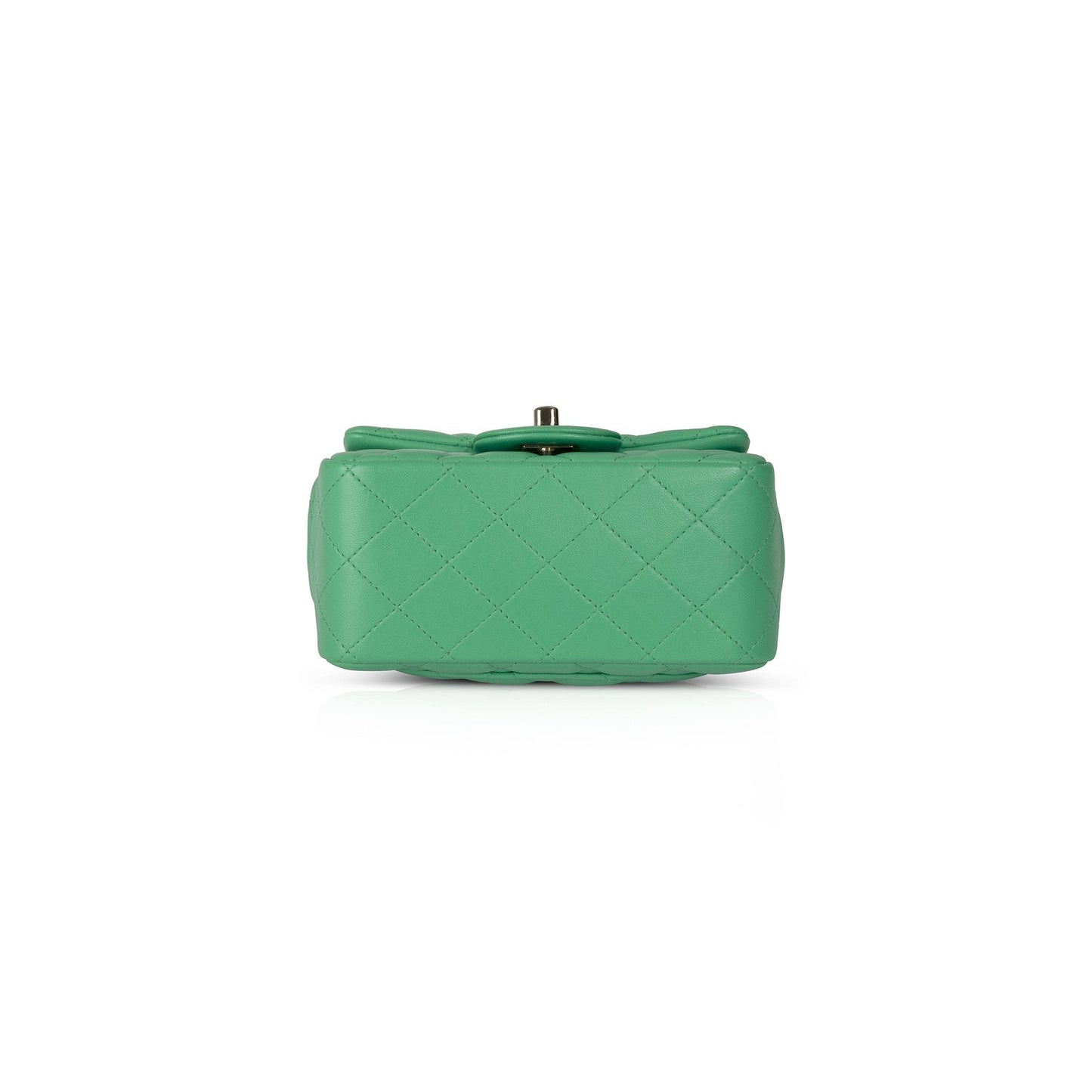 Chanel 2020 Green Classic Mini Square Flap Bag