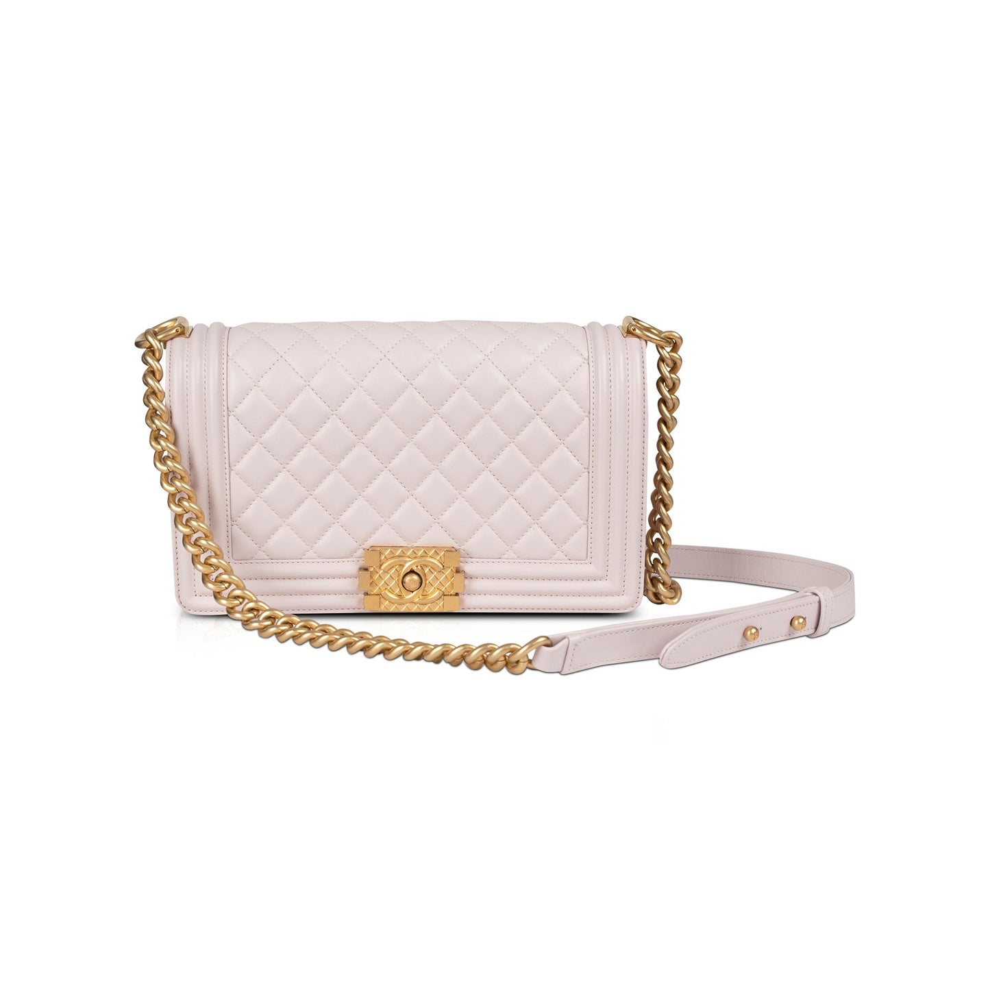 Chanel 2020 Medium Boy Bag with Signature Strap