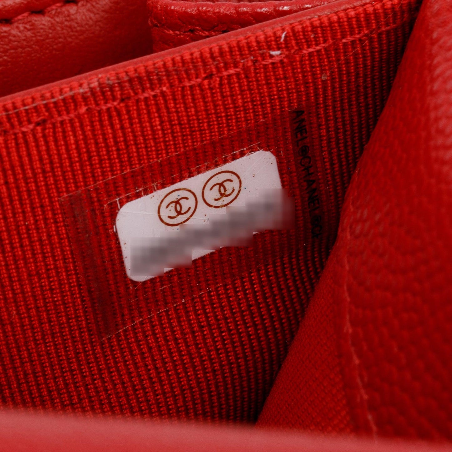 Chanel 2020 Red Caviar Leather Medium Classic Flap Wallet