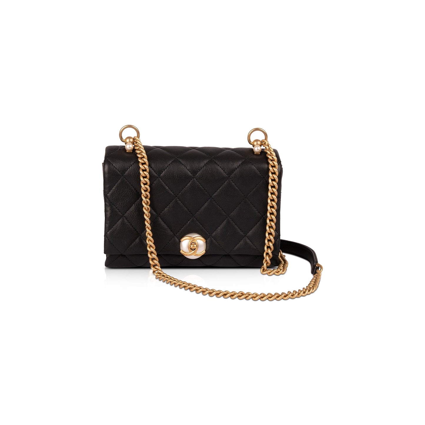 Chanel 2020 Small CC Pearl Accordion Flap Bag