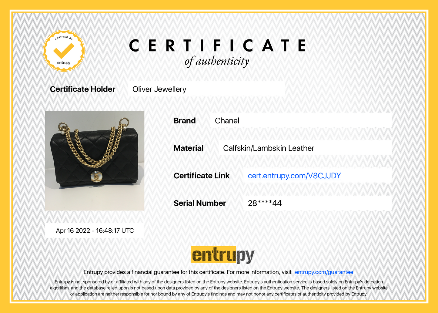 Chanel 2020 Small CC Pearl Accordion Flap Bag