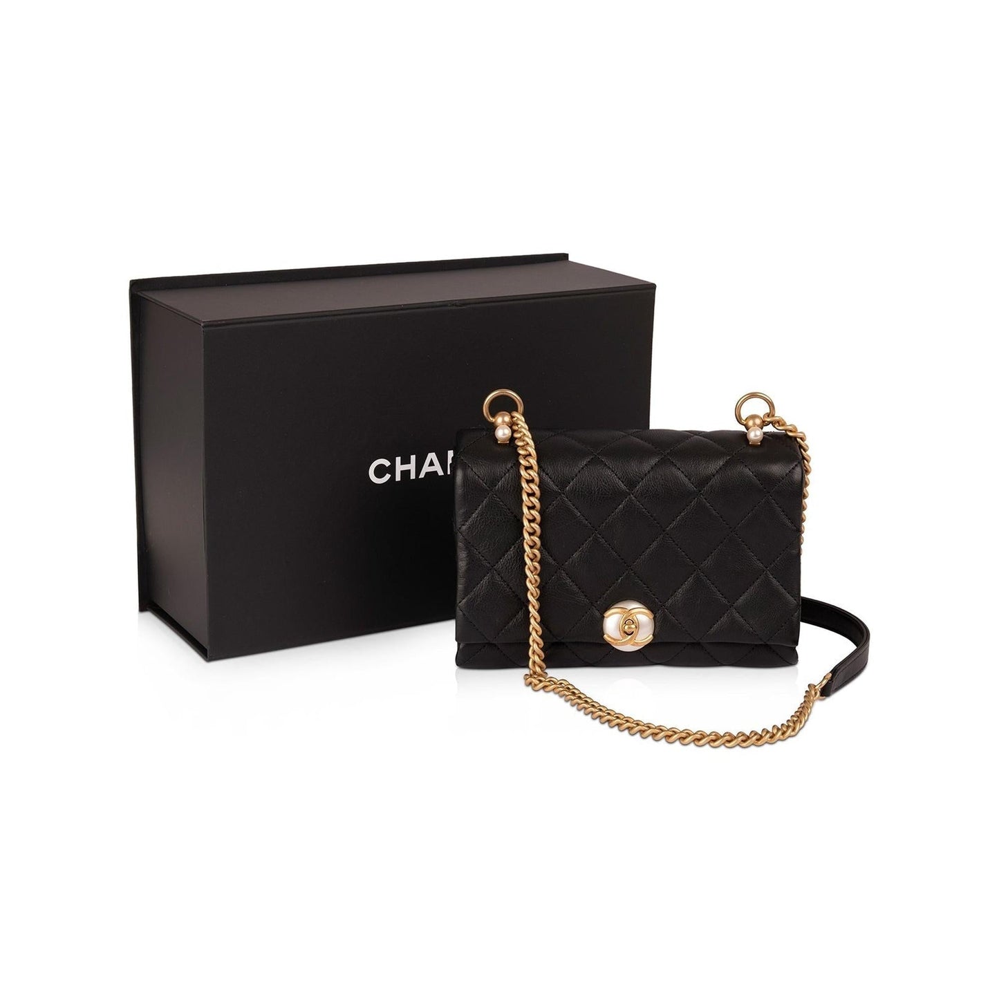 Chanel 2020 Small CC Pearl Accordion Flap Bag