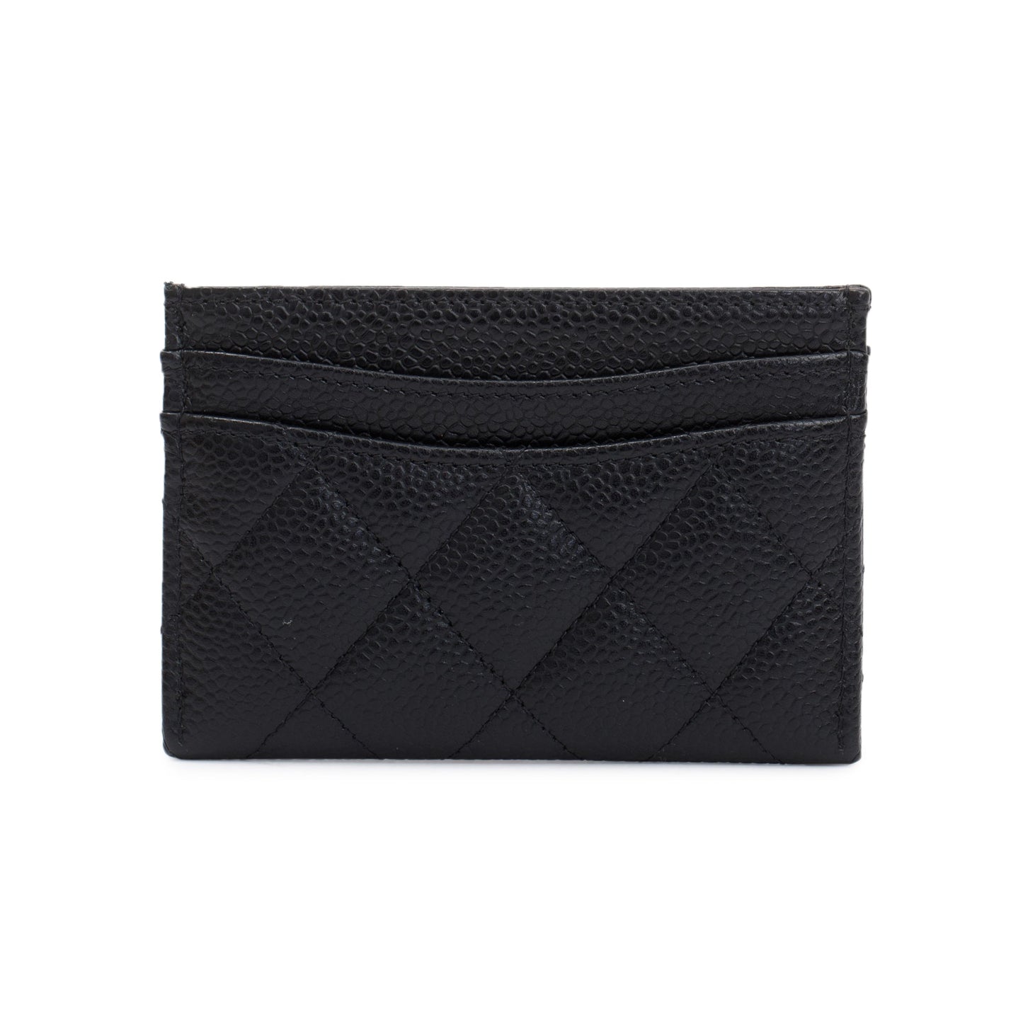 Chanel 2021 Black Caviar Leather Classic Card Holder