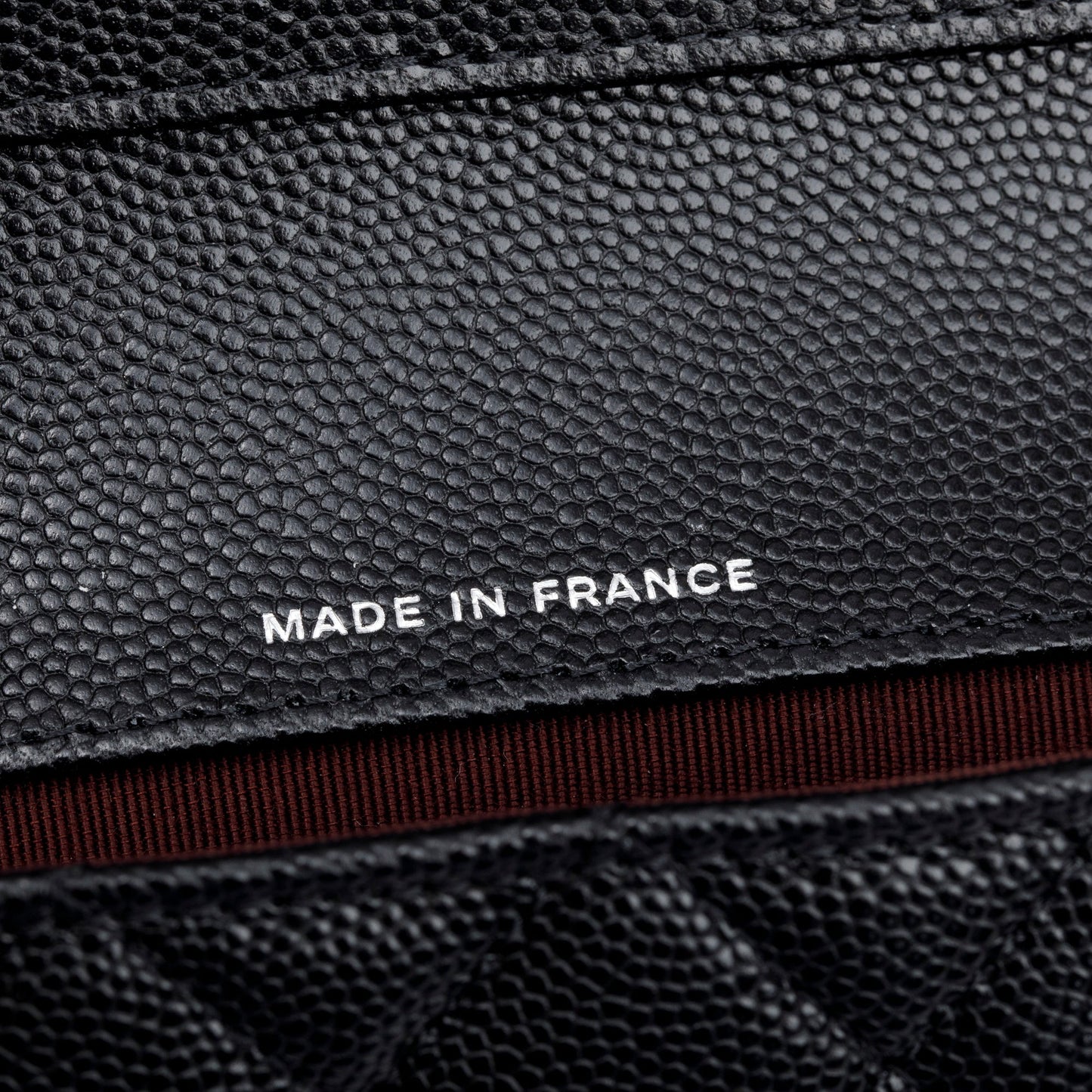 Chanel 2021 Black Quilted Caviar Leather Classic Sunglasses Case on Chain