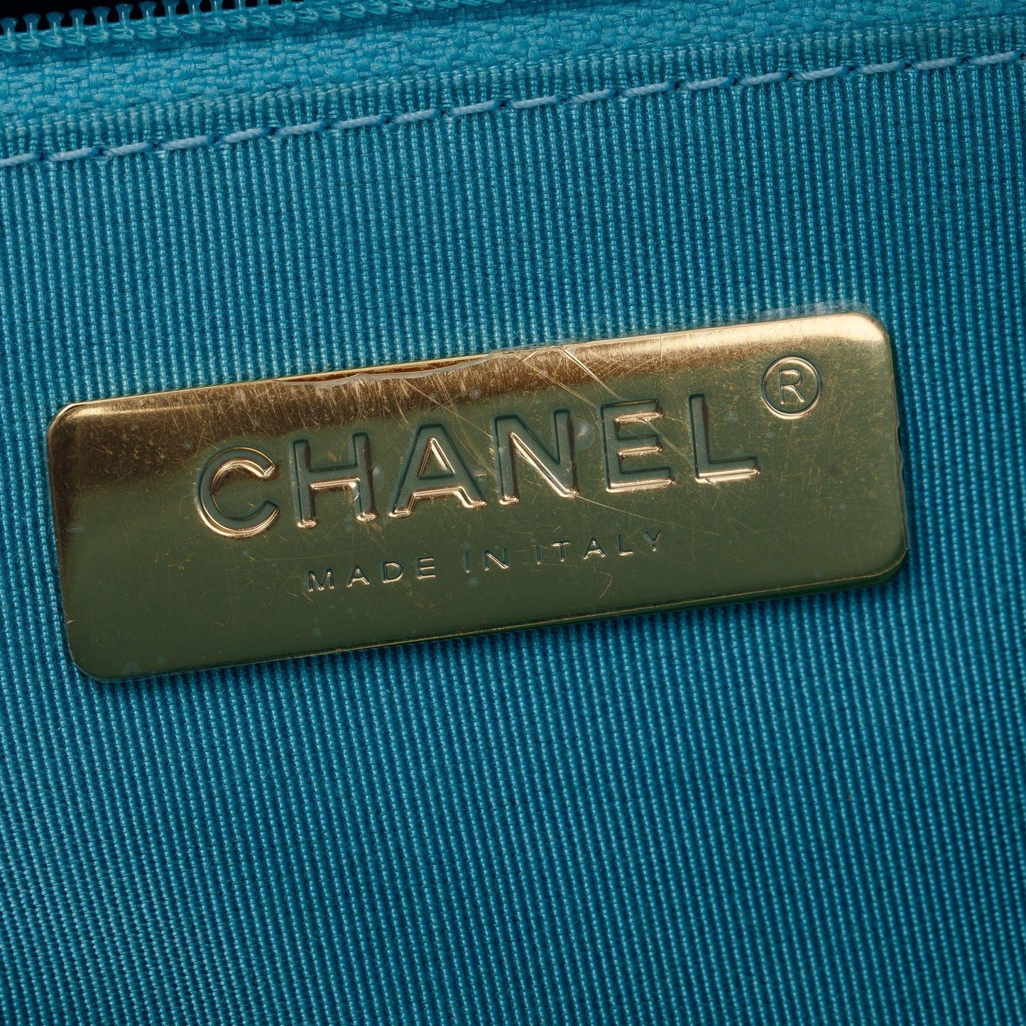 Chanel 2021 Light Blue Lambskin Leather Large 19 Flap Bag