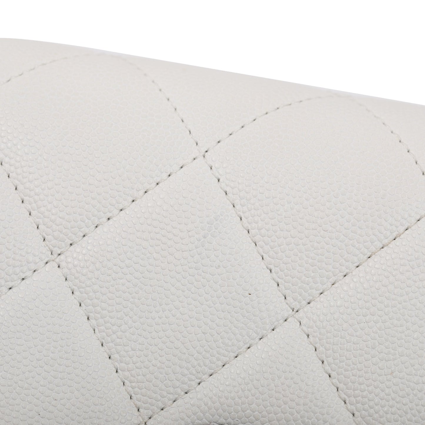 Chanel 2021 White Caviar Leather Small My Everything Flap Bag