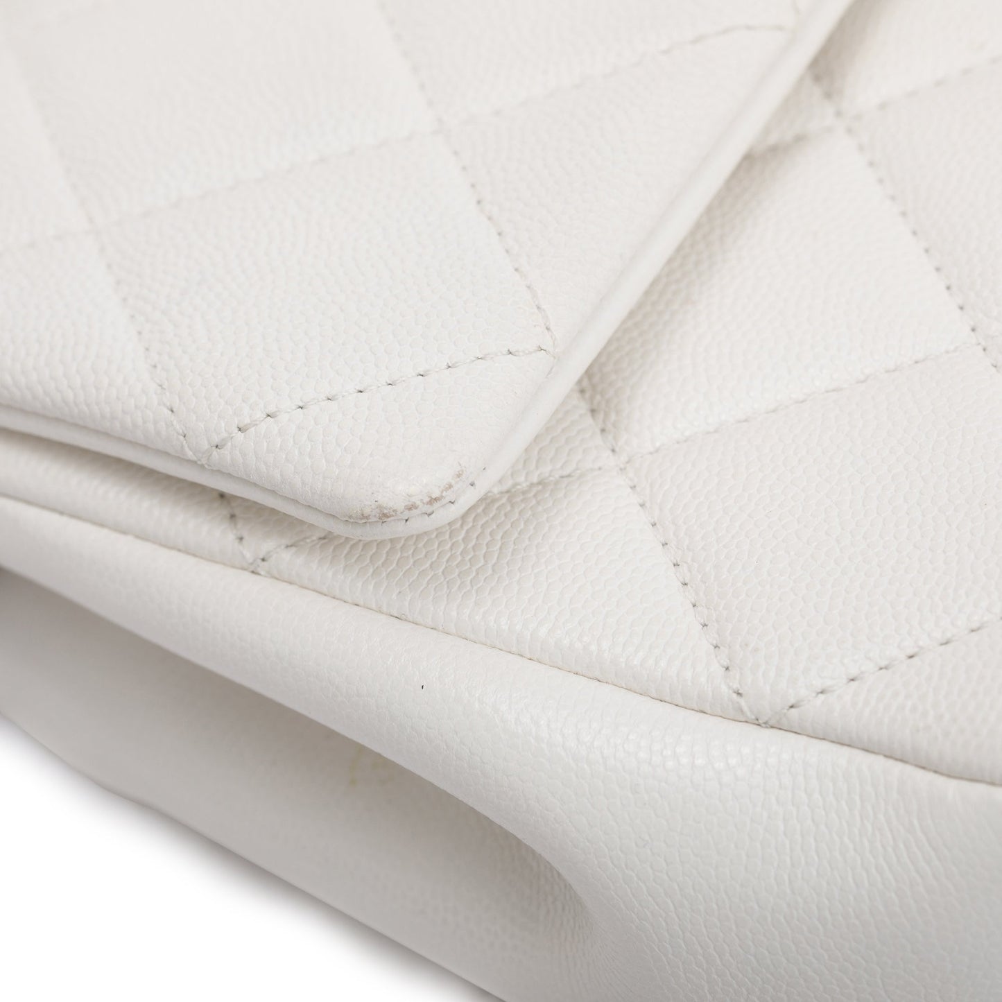 Chanel 2021 White Caviar Leather Small My Everything Flap Bag