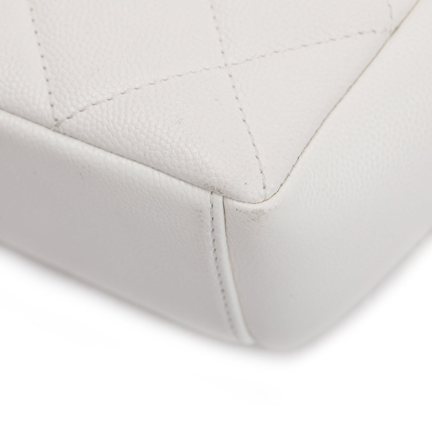 Chanel 2021 White Caviar Leather Small My Everything Flap Bag