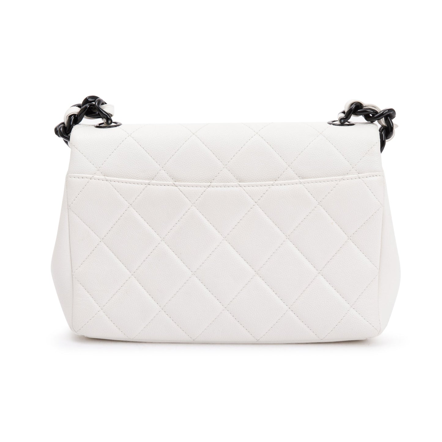 Chanel 2021 White Caviar Leather Small My Everything Flap Bag